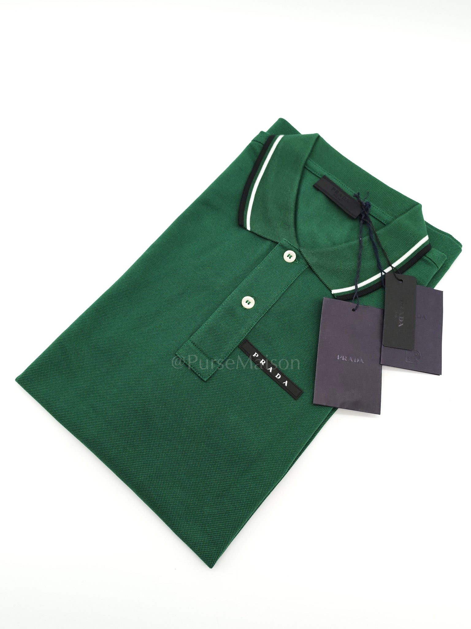 Piquit Abete (Green )Polo Shirt Size L | Purse Maison Luxury Bags Shop
