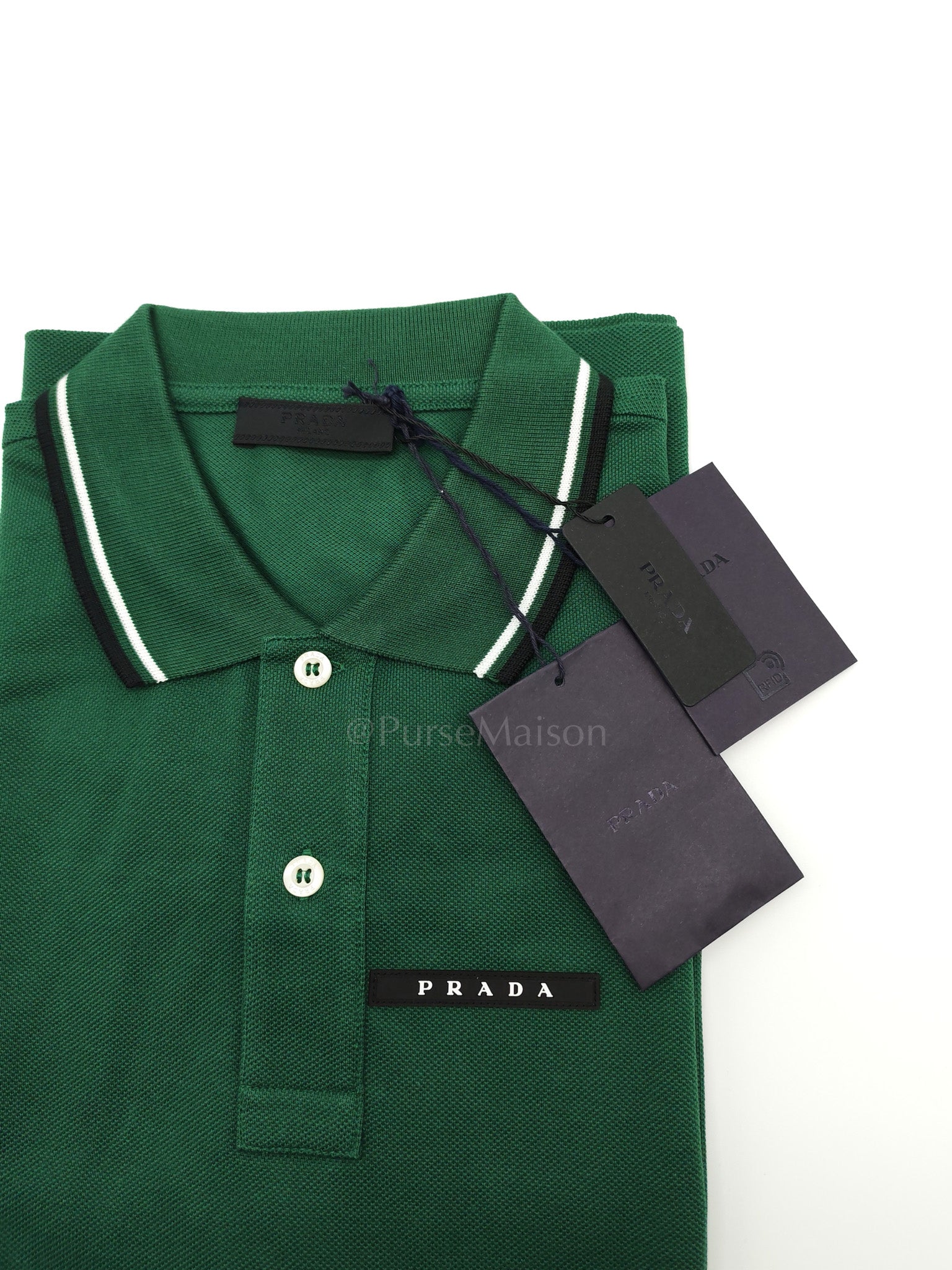 Piquit Abete (Green )Polo Shirt Size L | Purse Maison Luxury Bags Shop