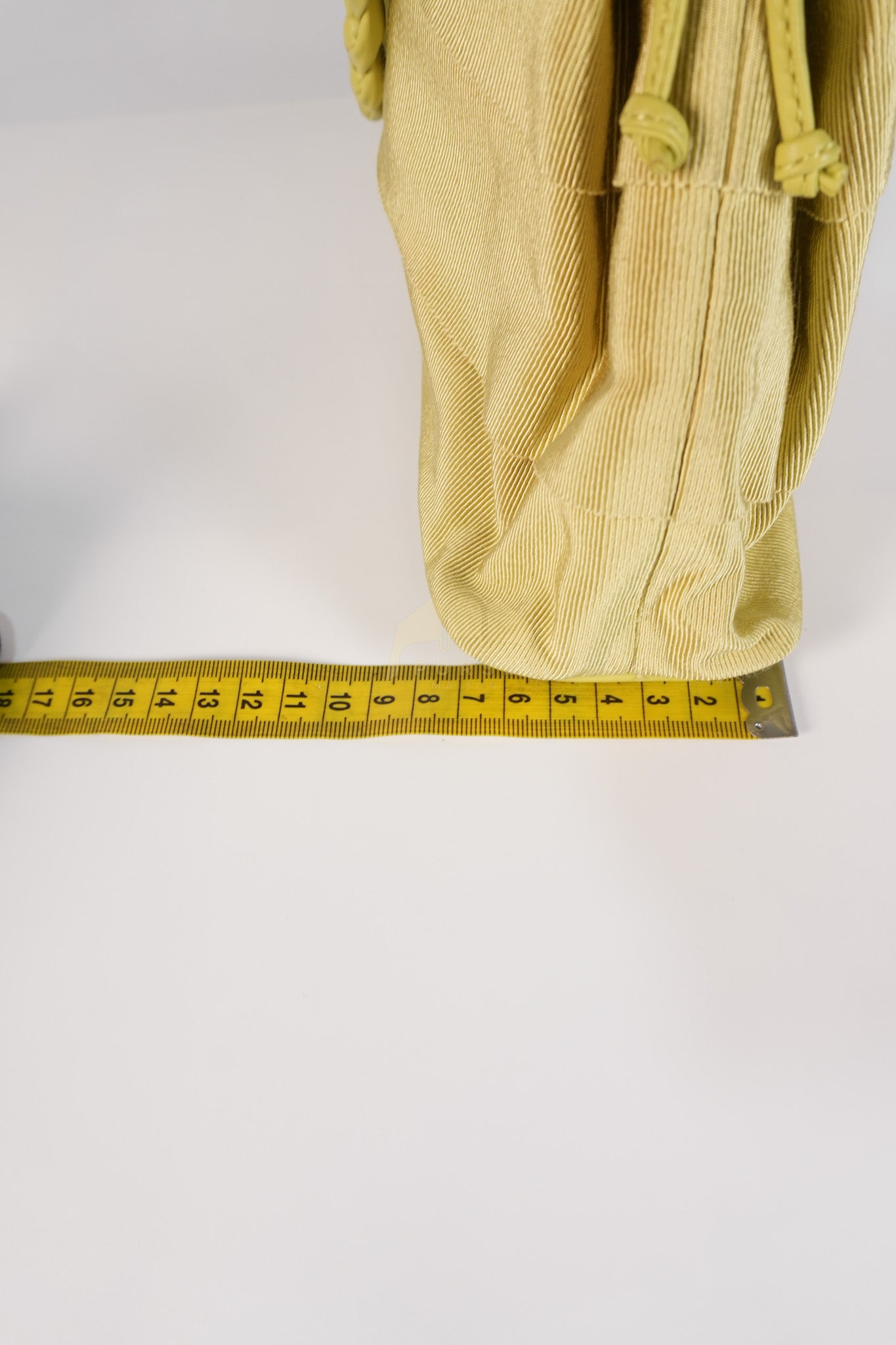 Pleated Light Green Grossgrain Nylon Shoulder Bag | Purse Maison Luxury Bags Shop