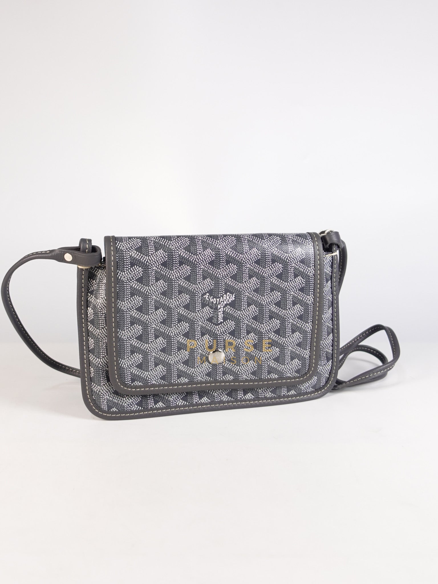 Plumet in Gray Goyadine Canvas | Purse Maison Luxury Bags Shop