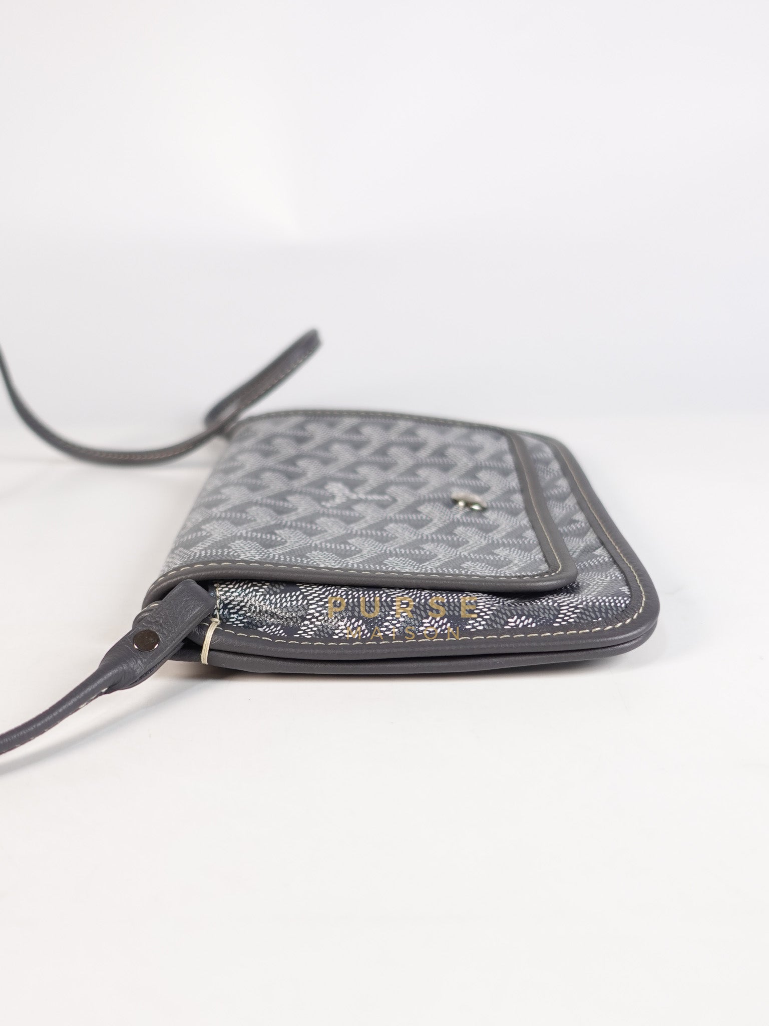 Plumet in Gray Goyadine Canvas | Purse Maison Luxury Bags Shop
