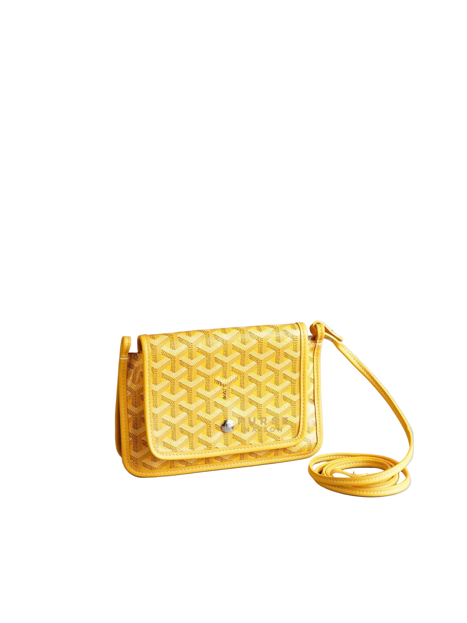 Plumet Yellow Goyardine Canvas Crossbody Bag | Purse Maison Luxury Bags Shop