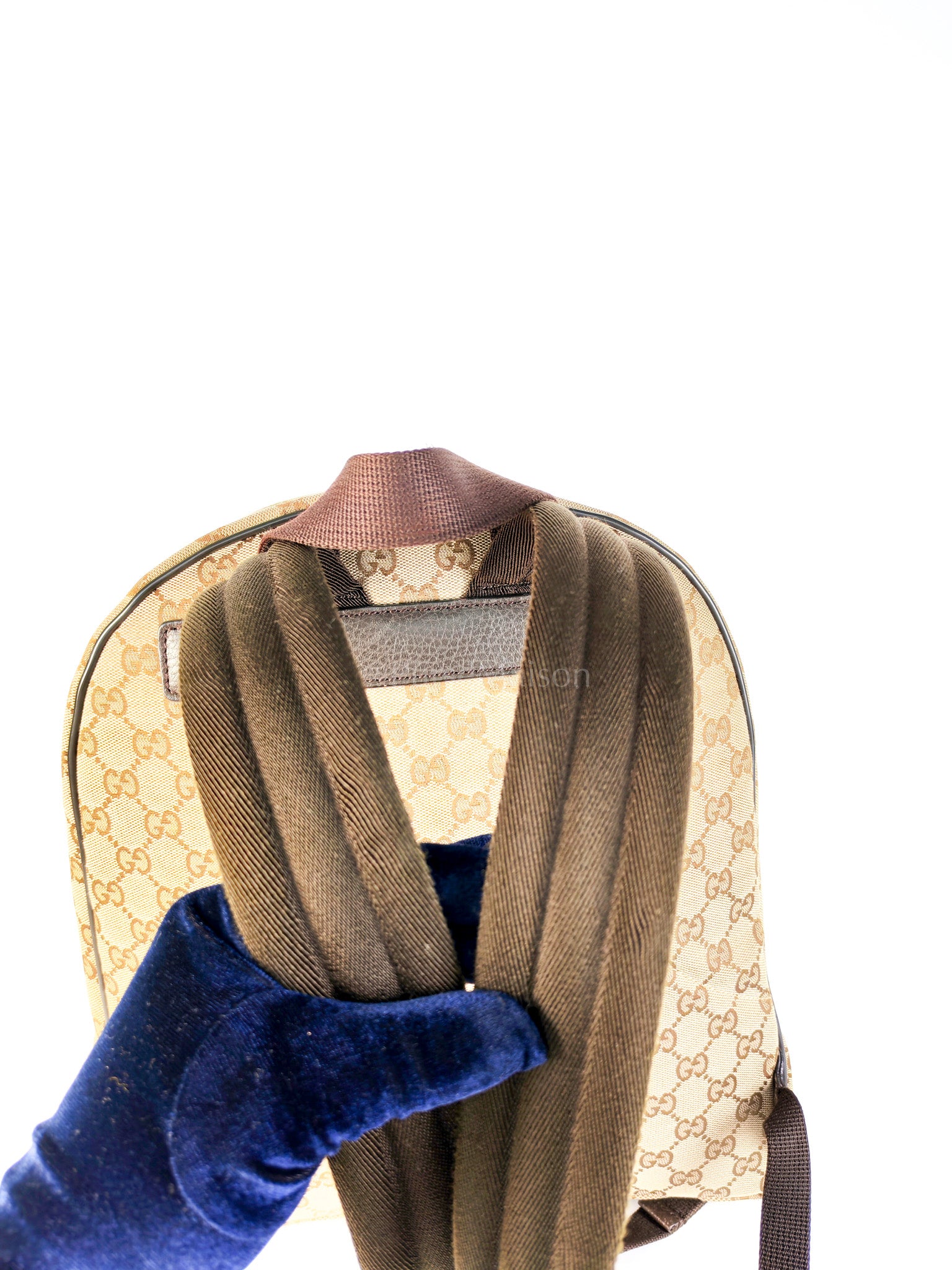 Backpack in Beige GG Supreme Canvas