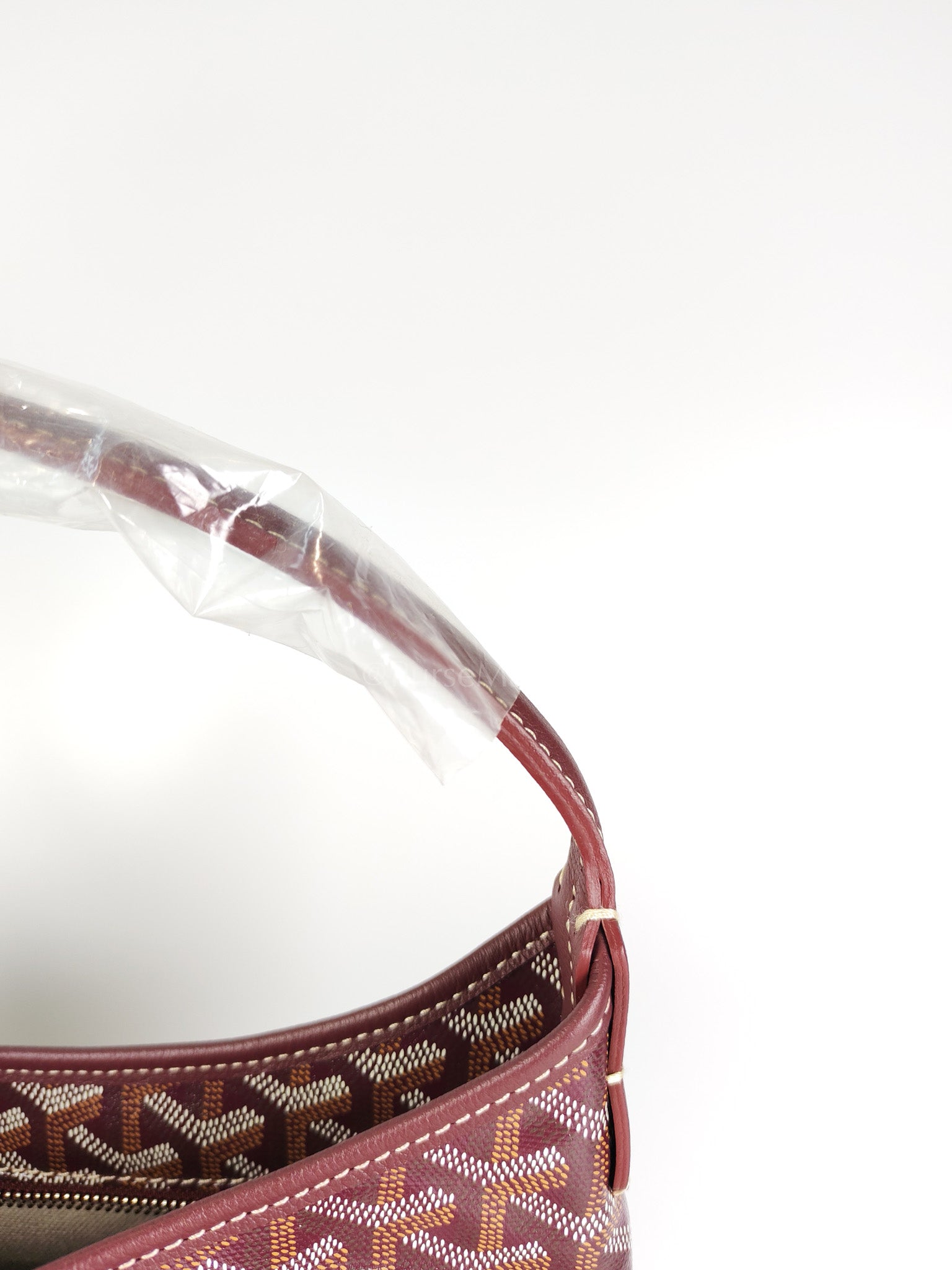 Boheme PM Burgundy in Goyardine Canvas