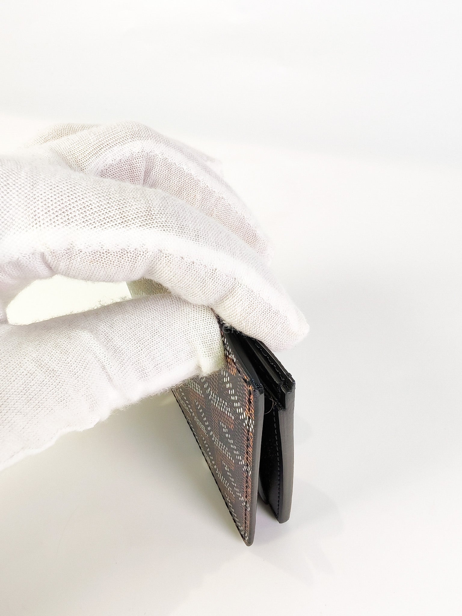 Saint Florentin Wallet in Noir/Black Goyardine Canvas