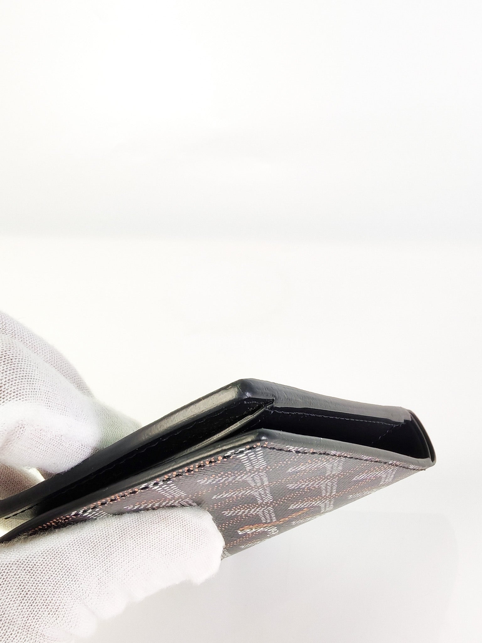 Saint Florentin Wallet in Noir/Black Goyardine Canvas