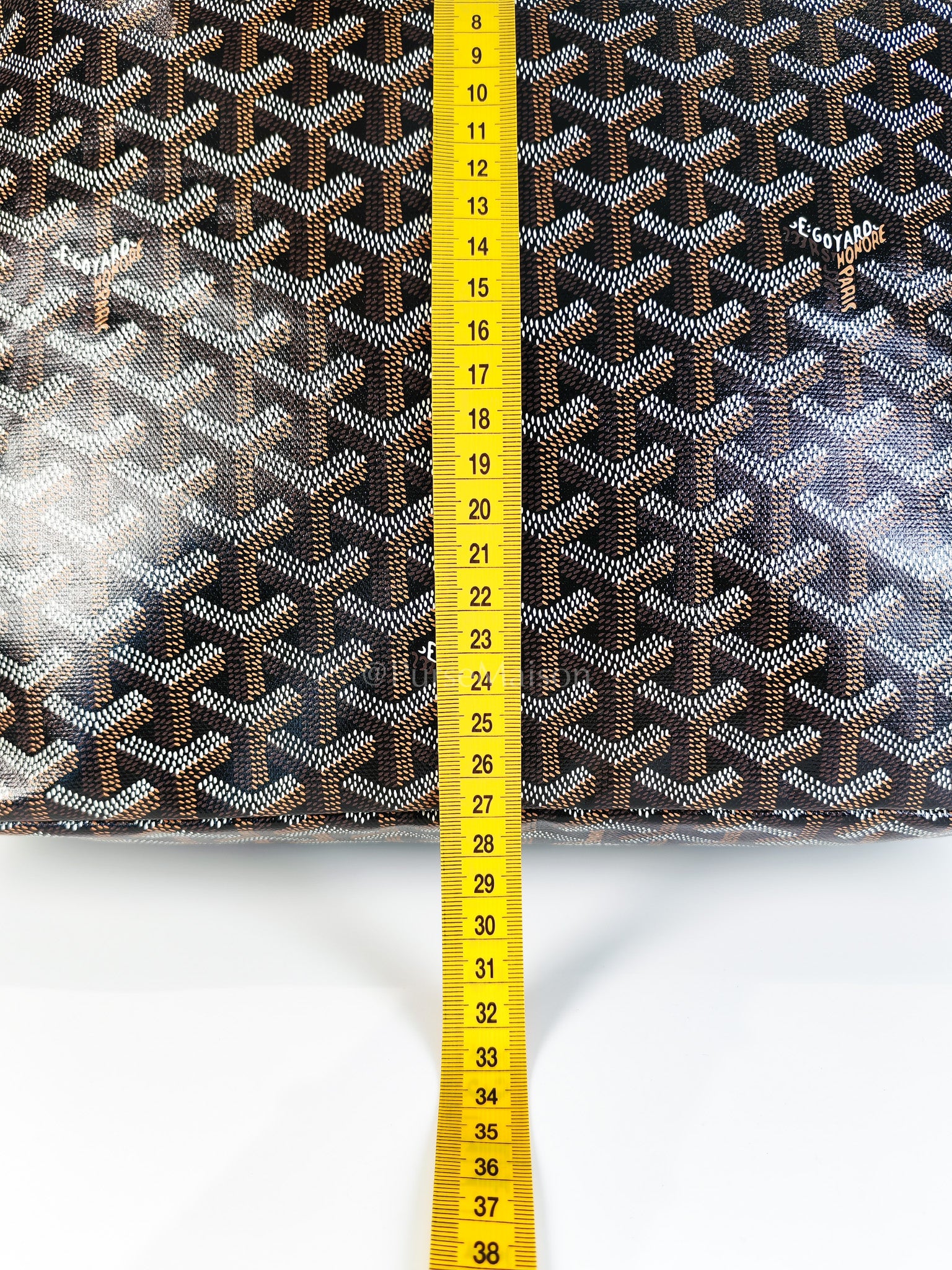 Boheme in Black Goyardine Canvas Hobo Bag