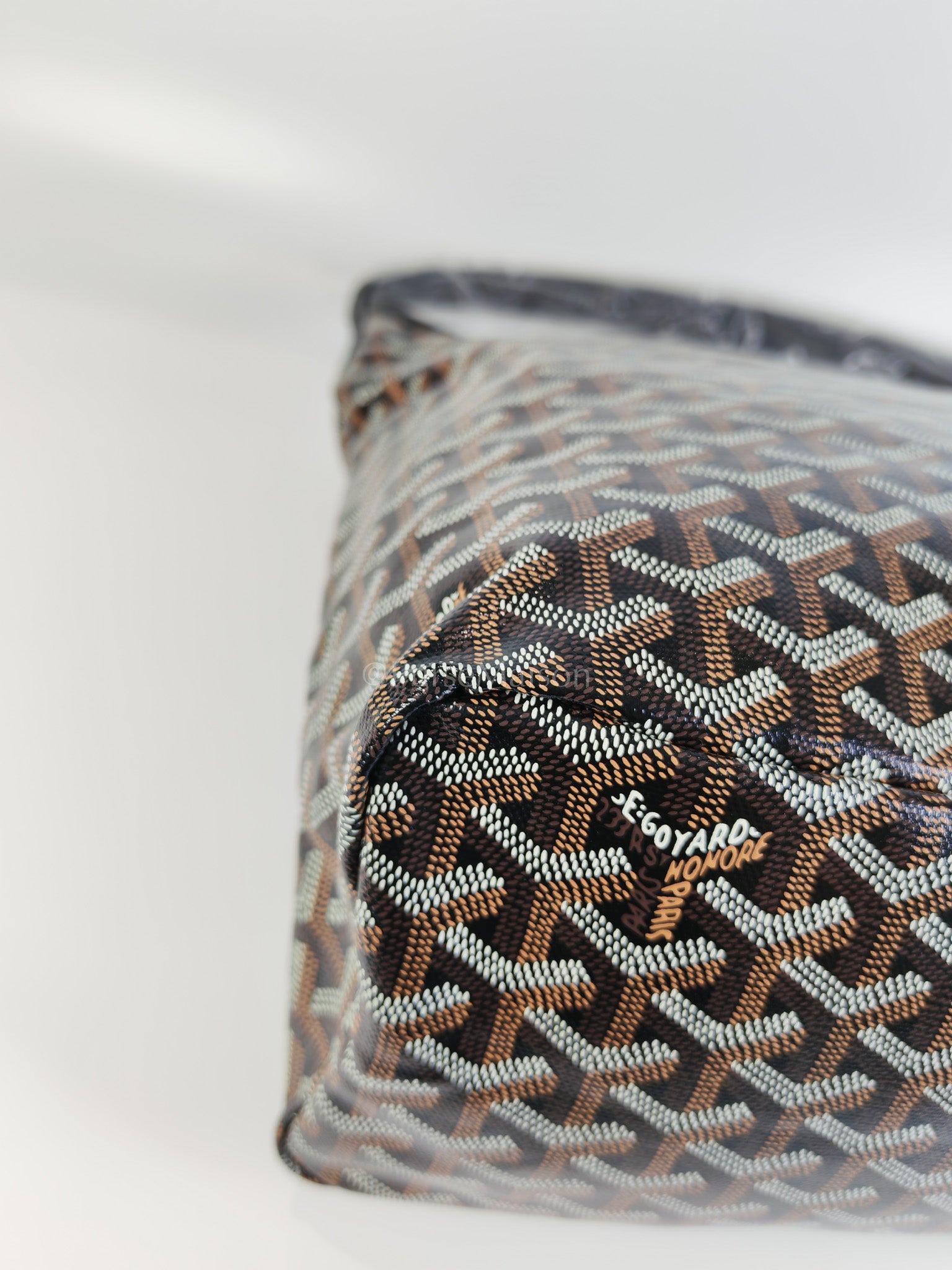 Boheme in Black Goyardine Canvas Hobo Bag