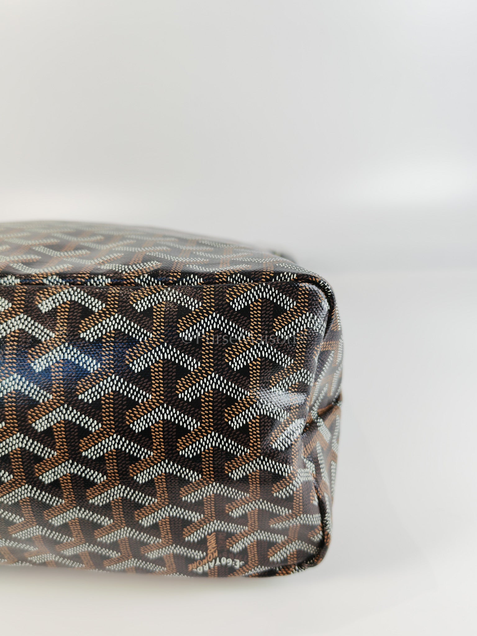 Boheme in Black Goyardine Canvas Hobo Bag