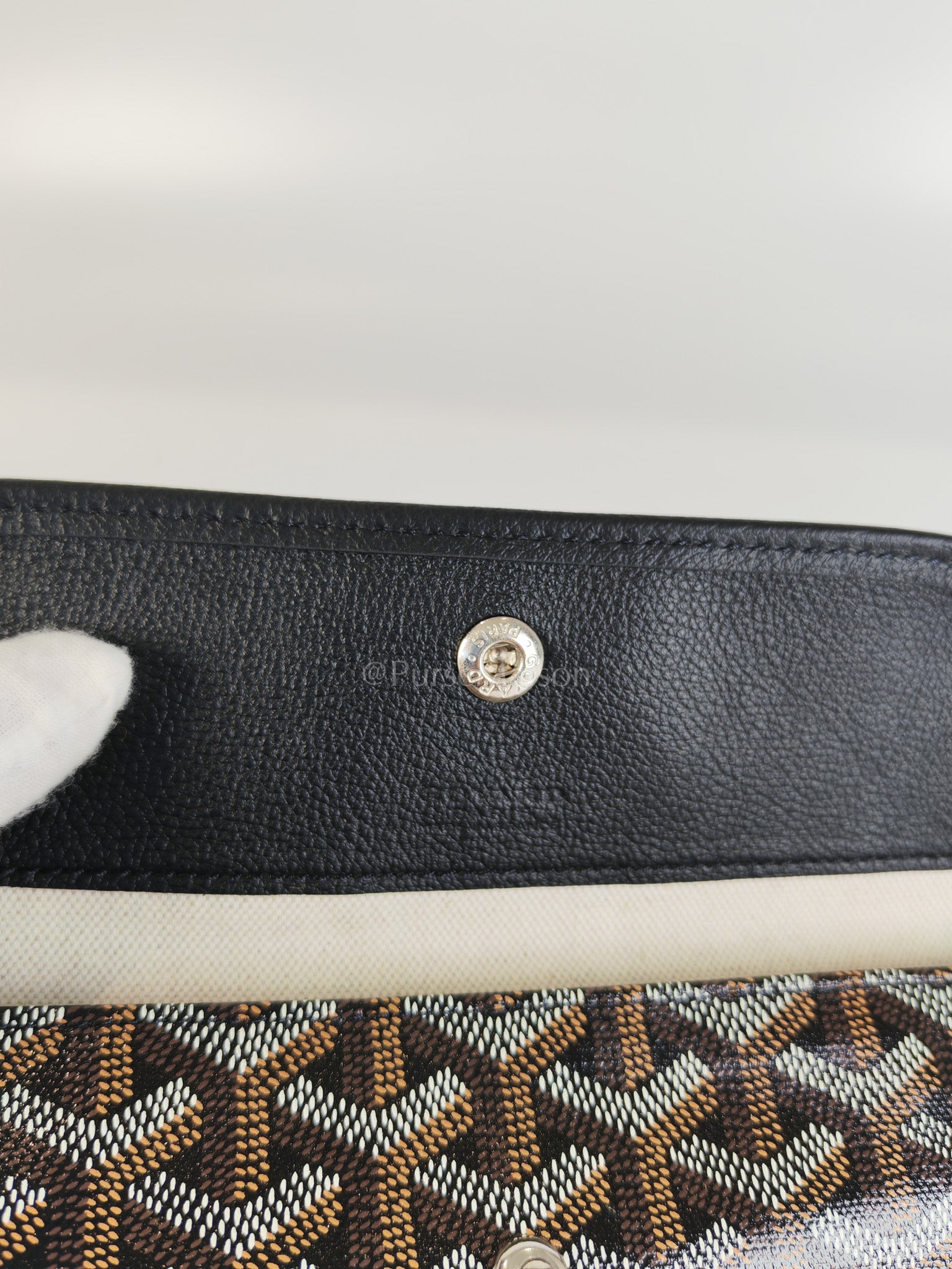 Boheme in Black Goyardine Canvas Hobo Bag