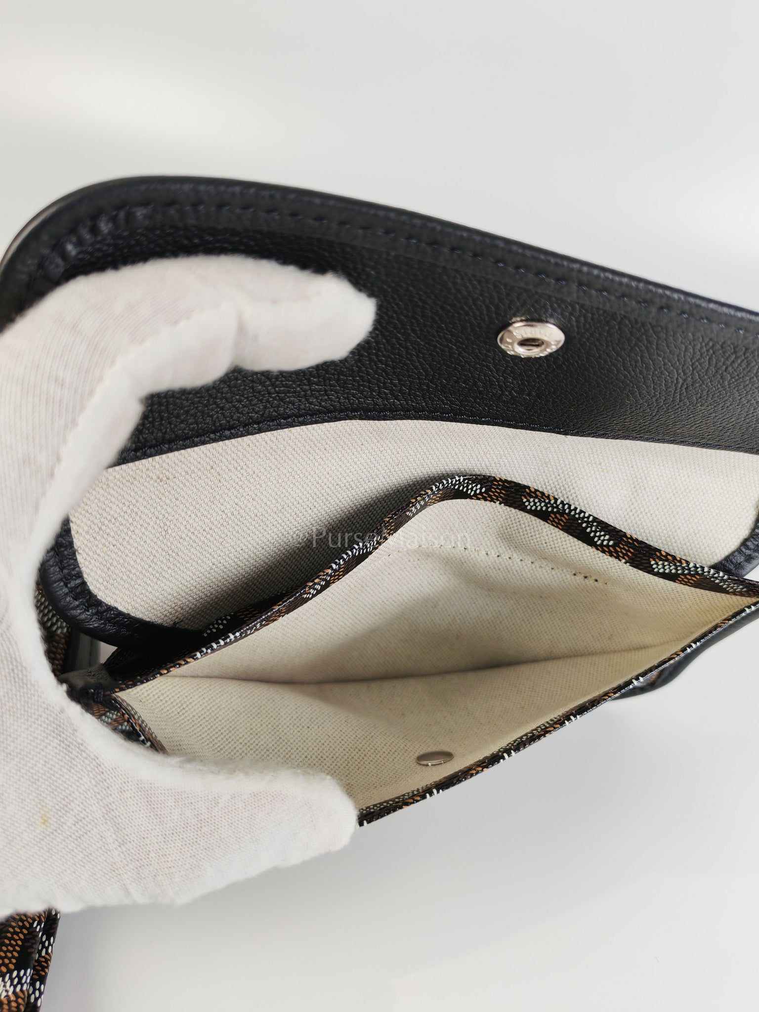 Boheme in Black Goyardine Canvas Hobo Bag