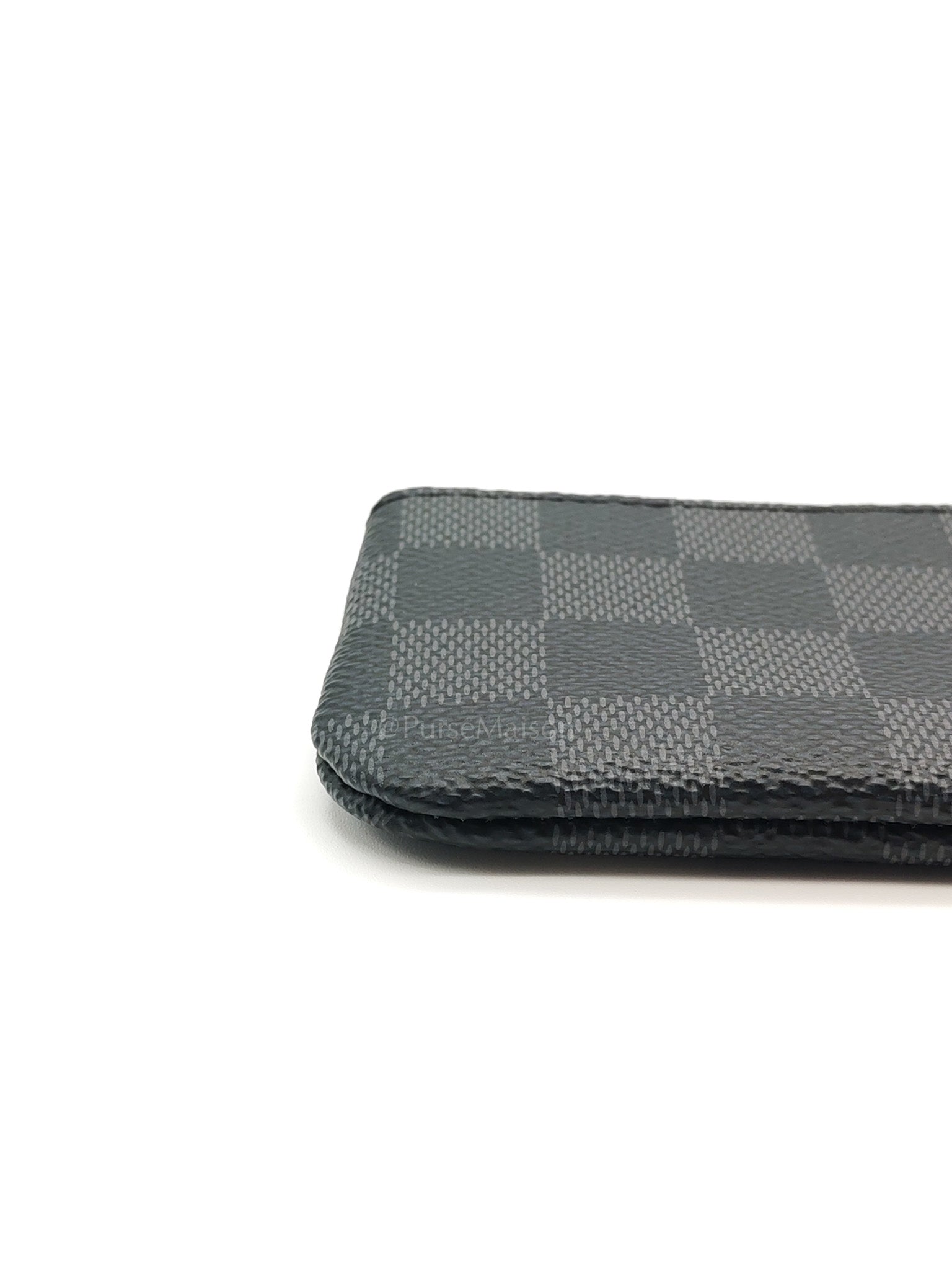 Pochette Cles Key Pouch in Damier Graphite Canvas & Silver Hardware (Datecode: CT4205) | Purse Maison Luxury Bags Shop