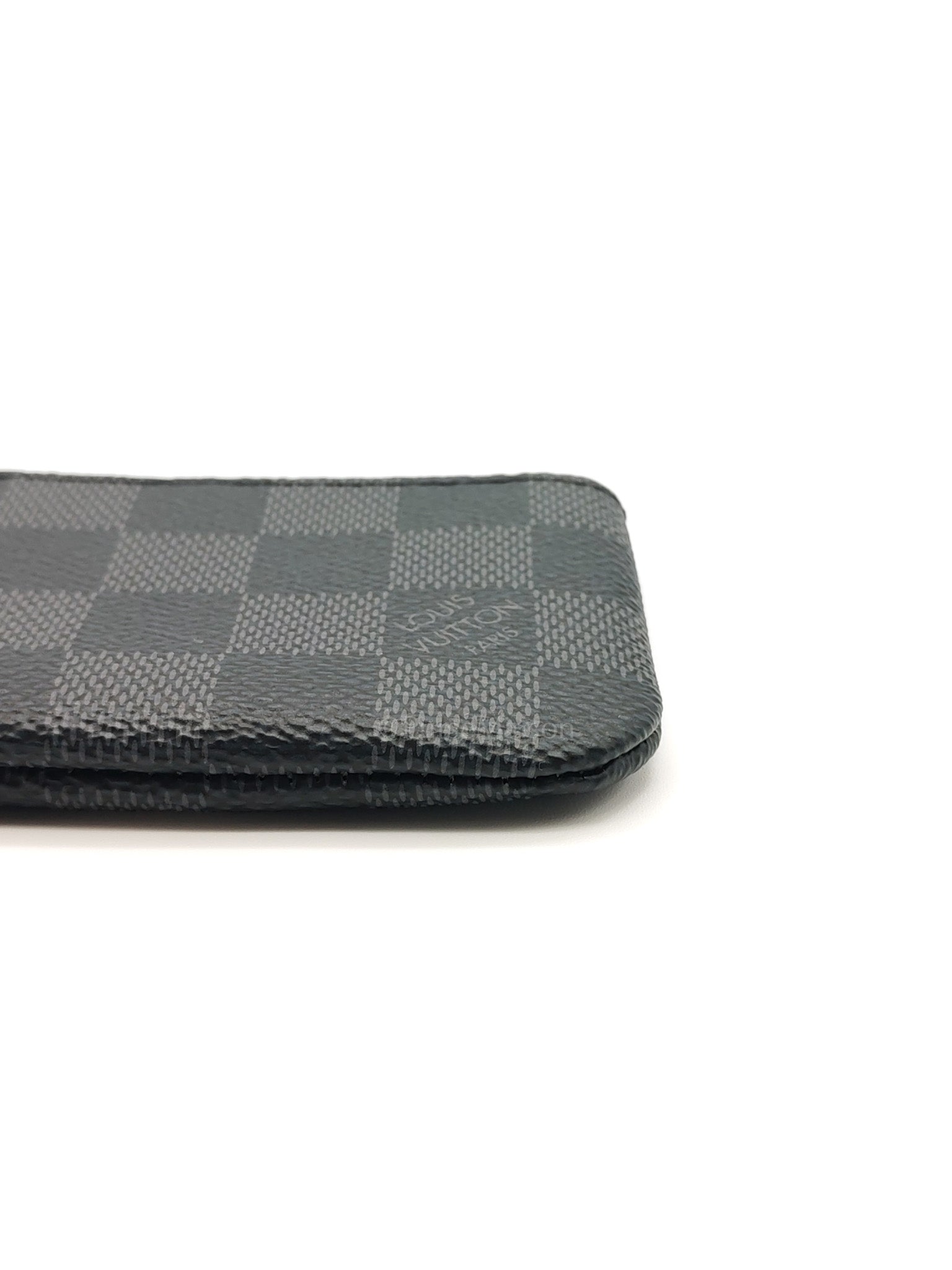 Pochette Cles Key Pouch in Damier Graphite Canvas & Silver Hardware (Datecode: CT4205) | Purse Maison Luxury Bags Shop