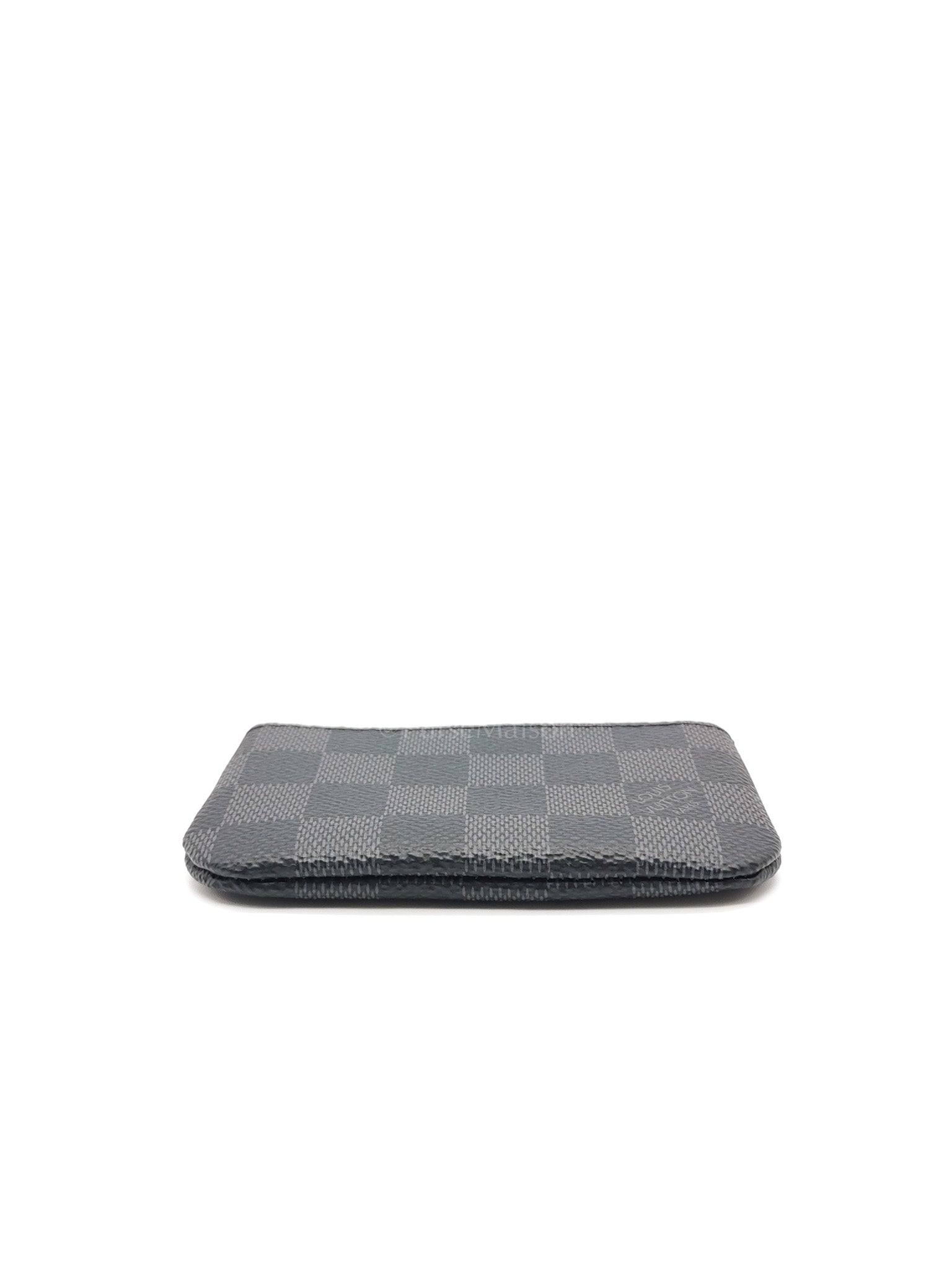 Pochette Cles Key Pouch in Damier Graphite Canvas & Silver Hardware (Datecode: CT4205) | Purse Maison Luxury Bags Shop