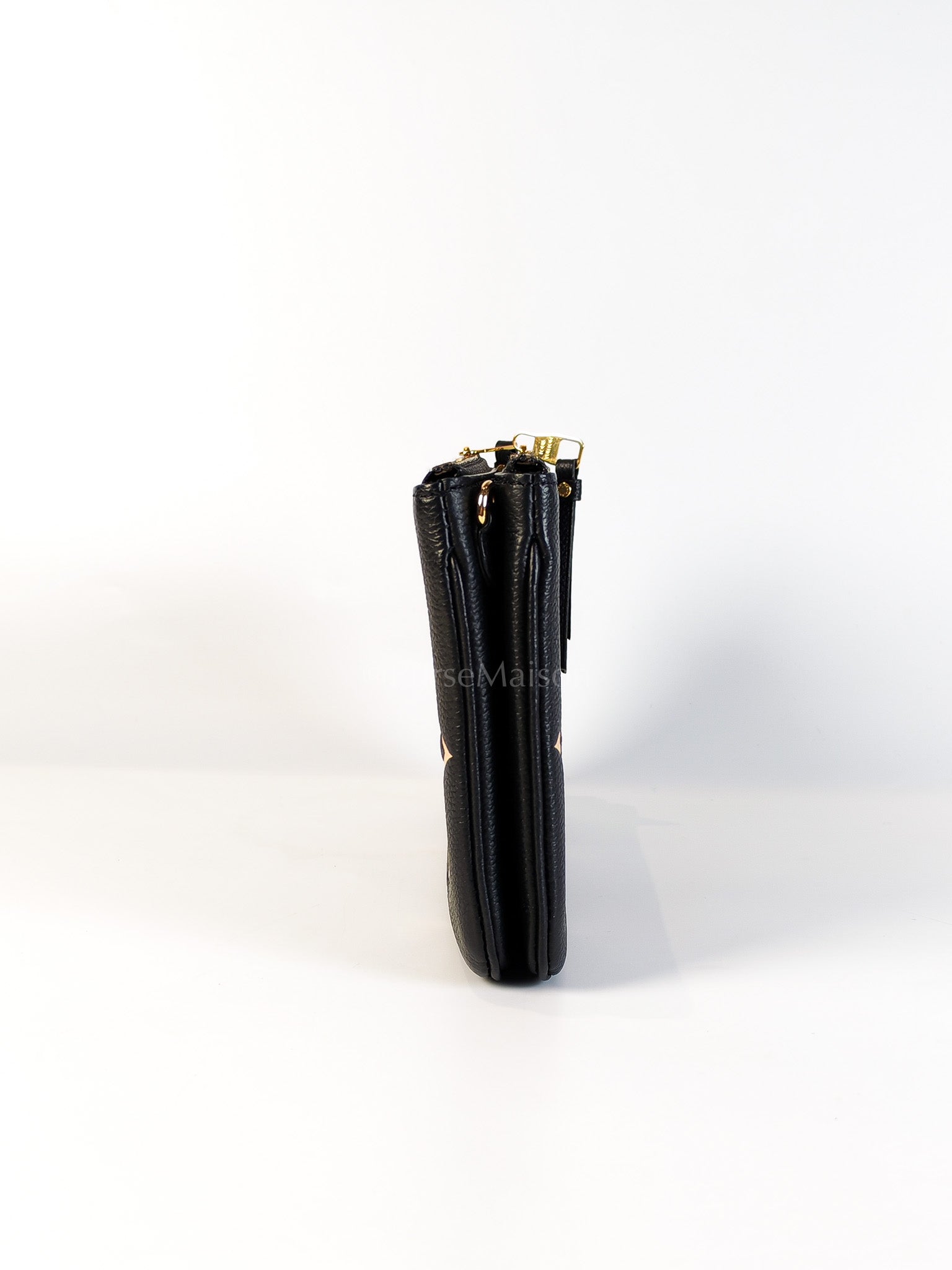 Pochette Double Zip in Bi-color Monogram Empriente Leather (Microchip) | Purse Maison Luxury Bags Shop