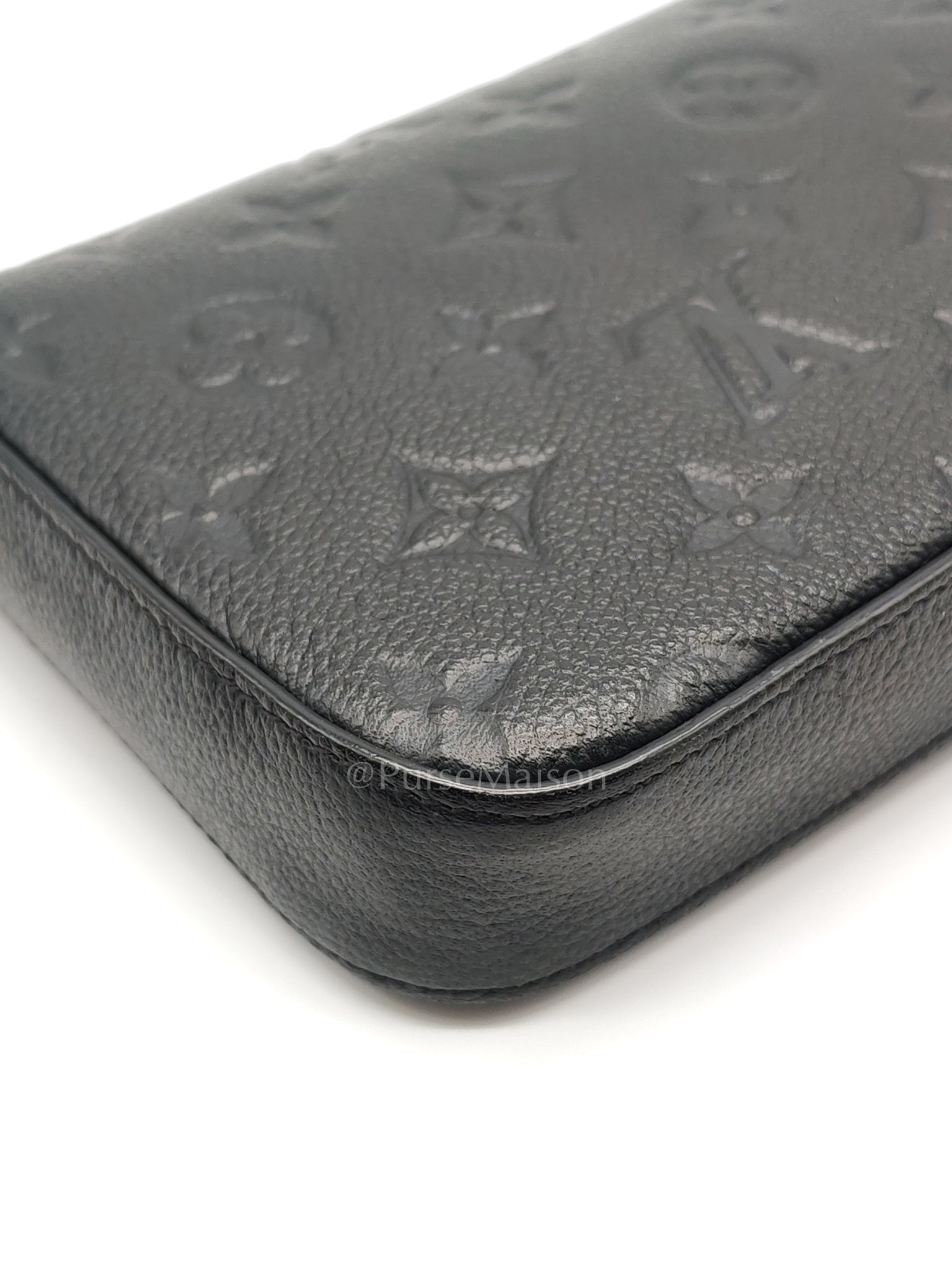 Pochette Felicie in Black Monogram Empreinte Leather (Date Code: SD2168) | Purse Maison Luxury Bags Shop