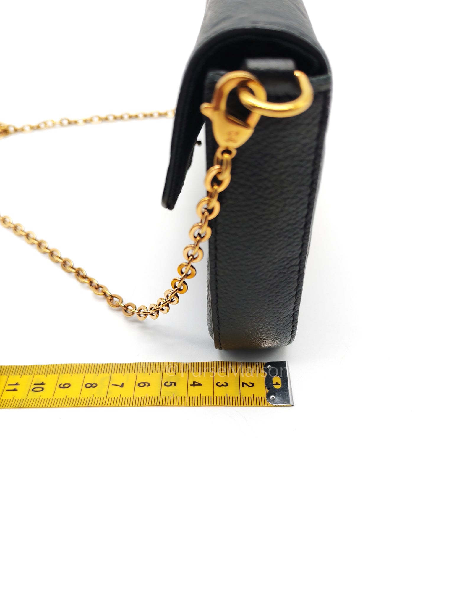Pochette Felicie in Black Monogram Empreinte Leather (Date Code: SD2168) | Purse Maison Luxury Bags Shop