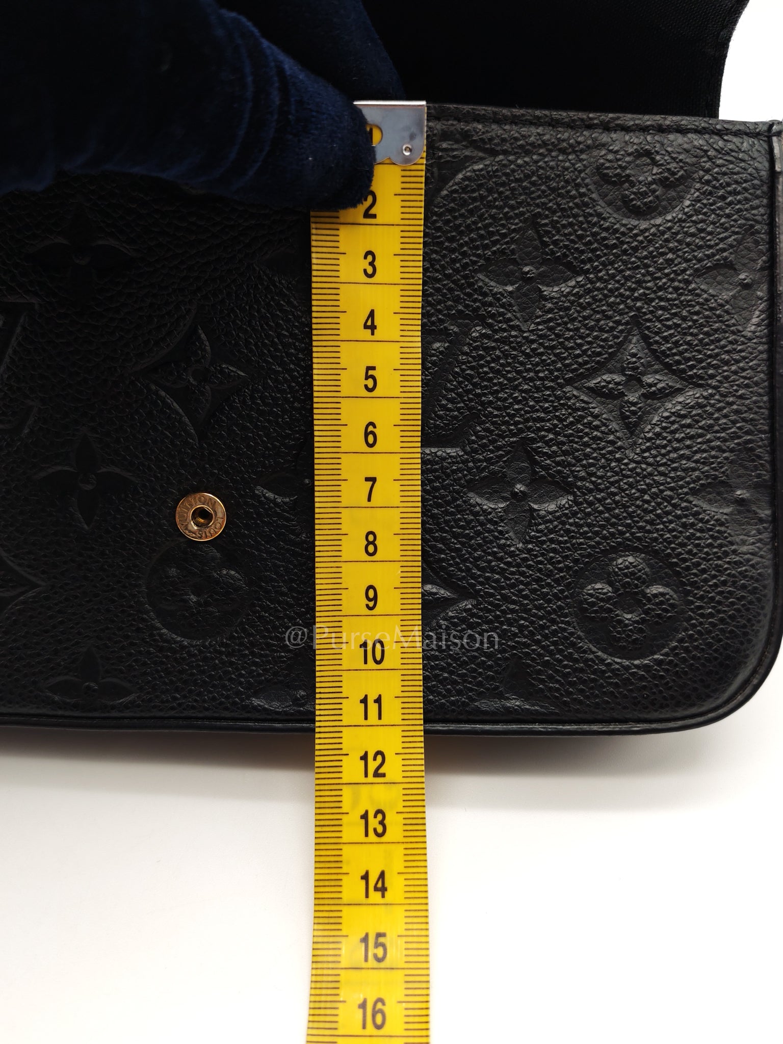 Pochette Felicie in Black Monogram Empreinte Leather (Date Code: SD2168) | Purse Maison Luxury Bags Shop