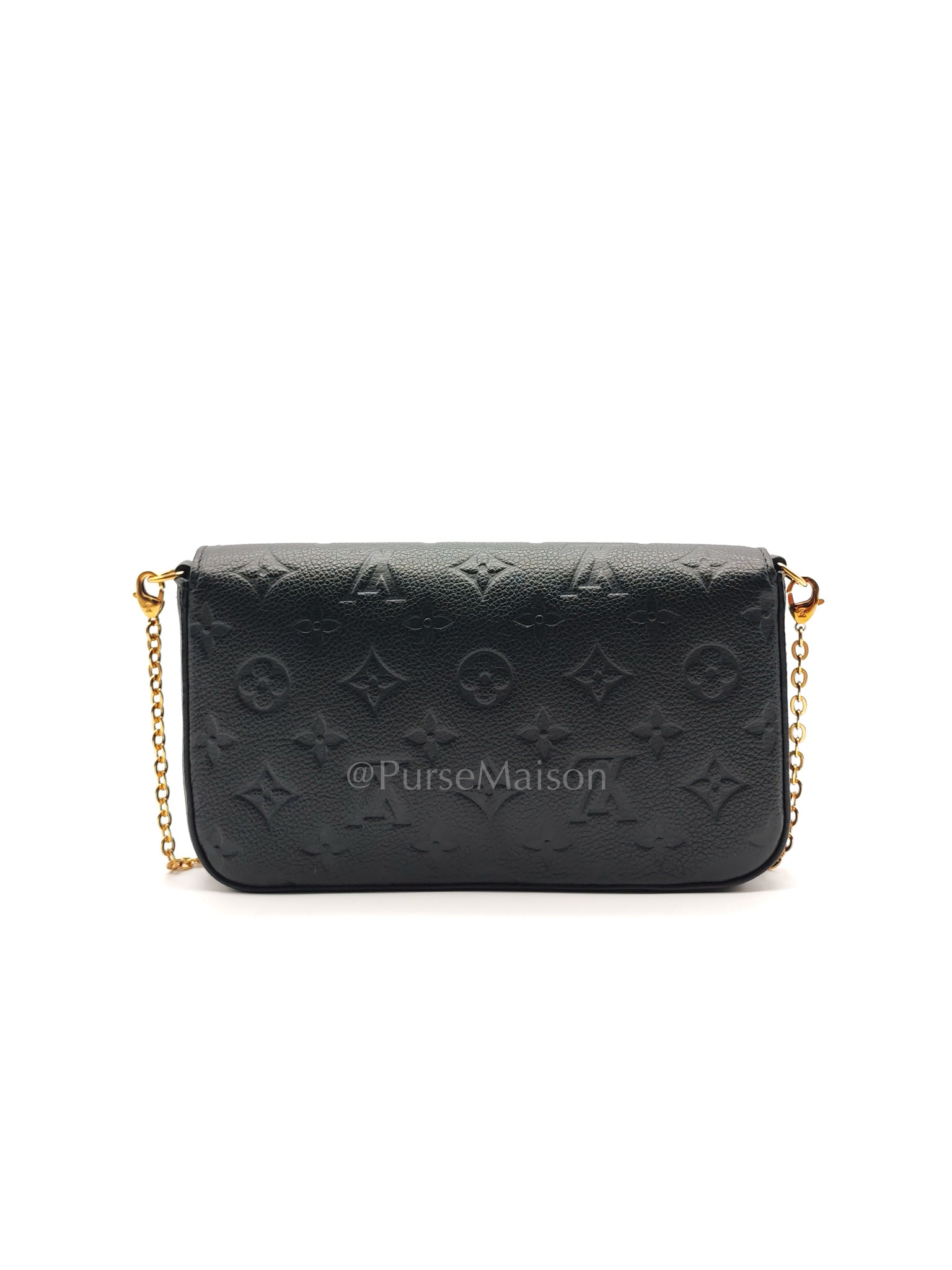 Pochette Felicie in Black Monogram Empreinte Leather (Date Code: SD2168) | Purse Maison Luxury Bags Shop