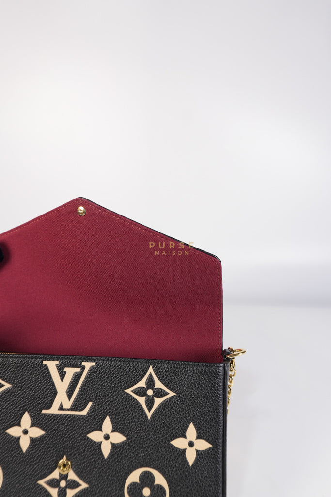 Pochette Félicie Monogram Empreinte Bicolor (Microchip) | Purse Maison Luxury Bags Shop