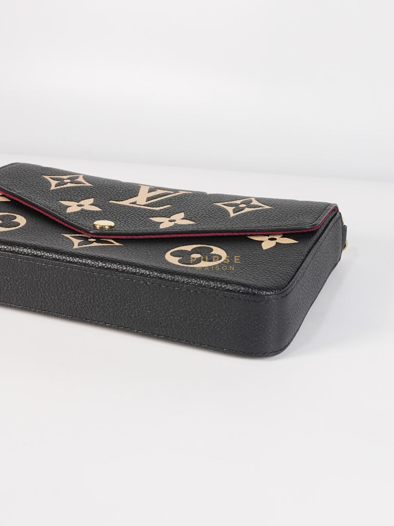 Pochette Félicie Monogram Empreinte Bicolor (Microchip) | Purse Maison Luxury Bags Shop