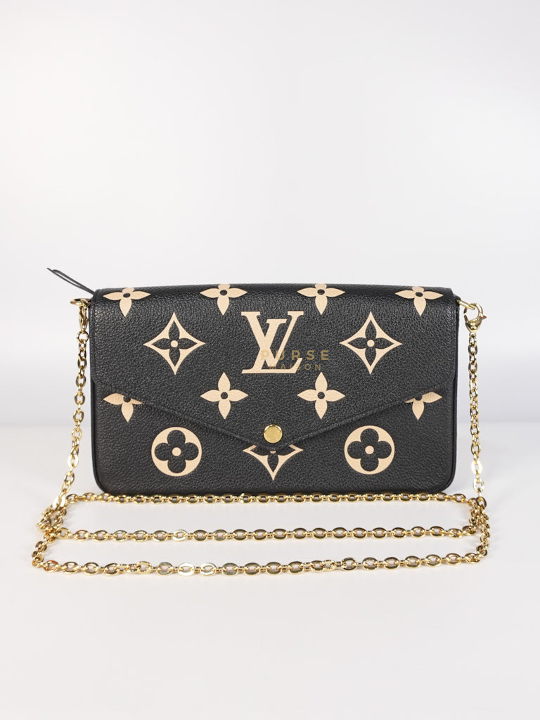 Pochette Félicie Monogram Empreinte Bicolor (Microchip) | Purse Maison Luxury Bags Shop