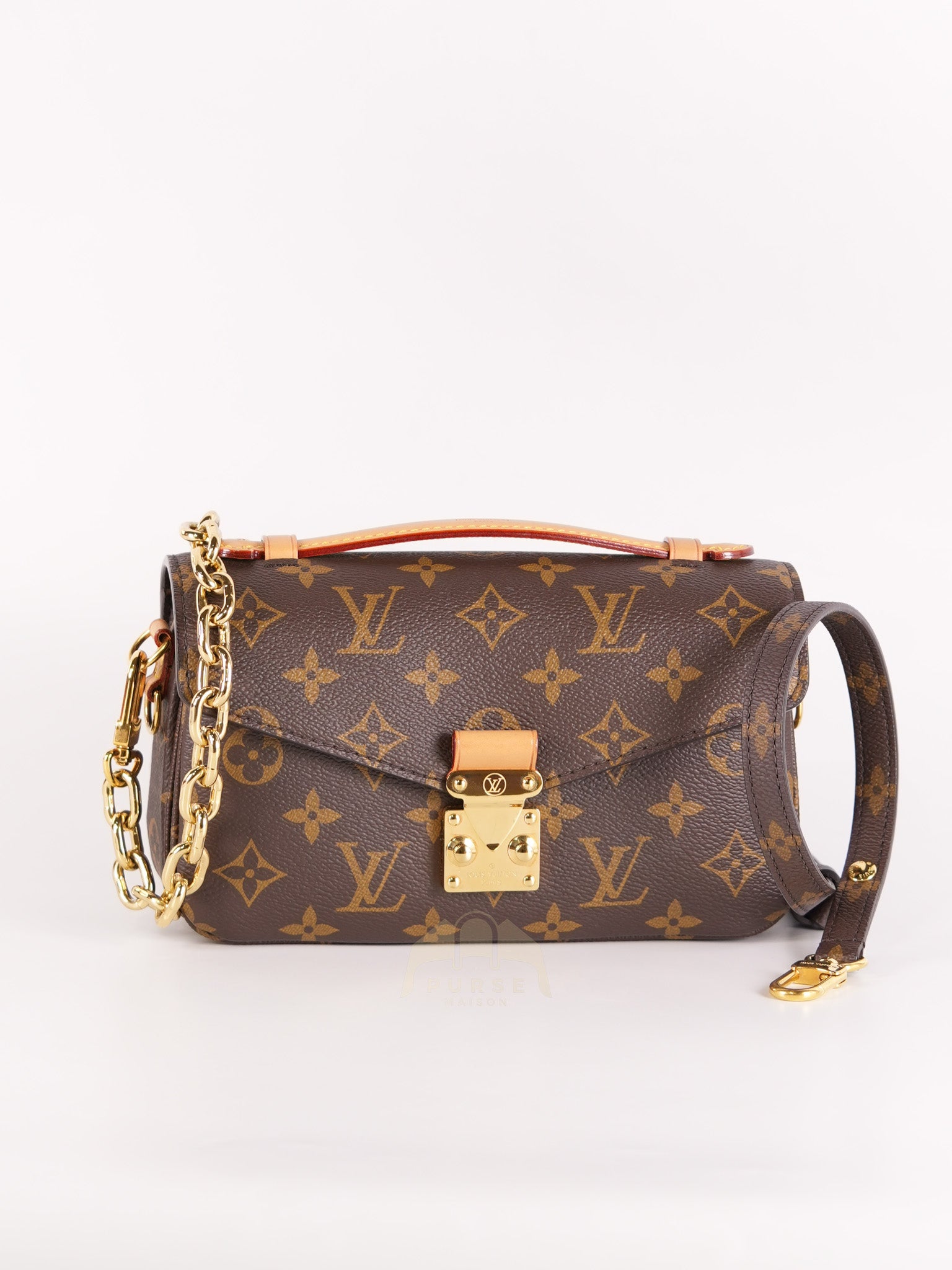 Pochette Metis East West in Monogram Canvas & Gold Hardware Microchip | Purse Maison Luxury Bags Shop