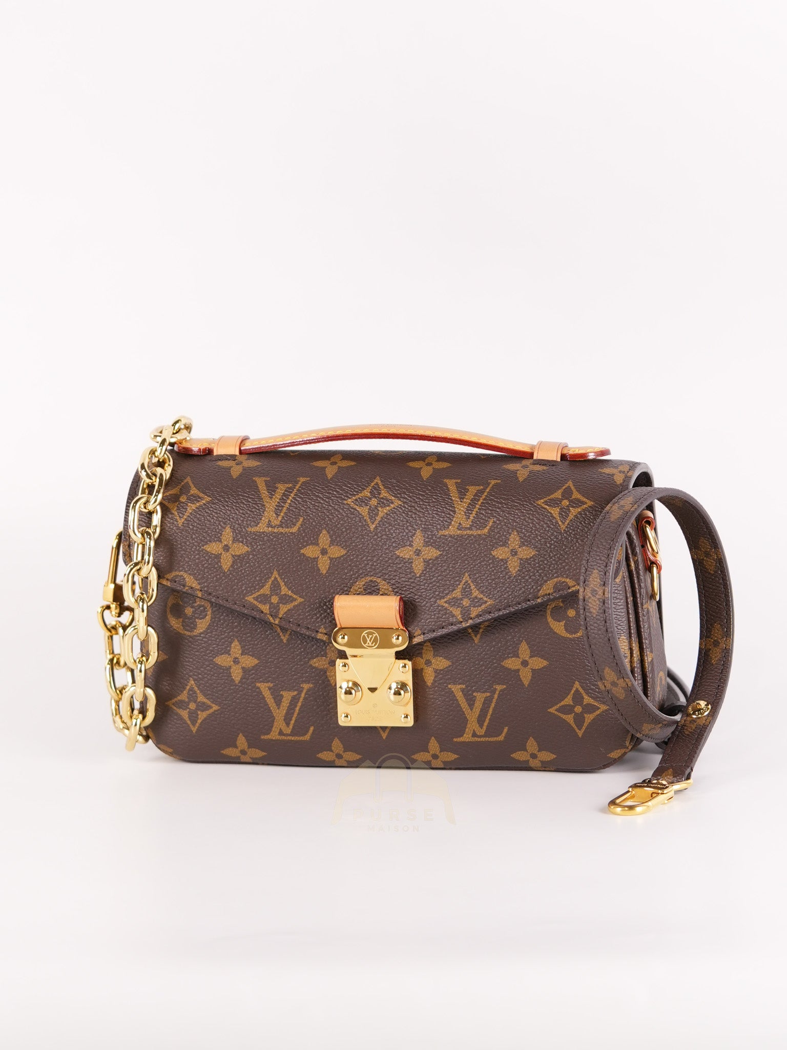 Pochette Metis East West in Monogram Canvas & Gold Hardware Microchip | Purse Maison Luxury Bags Shop