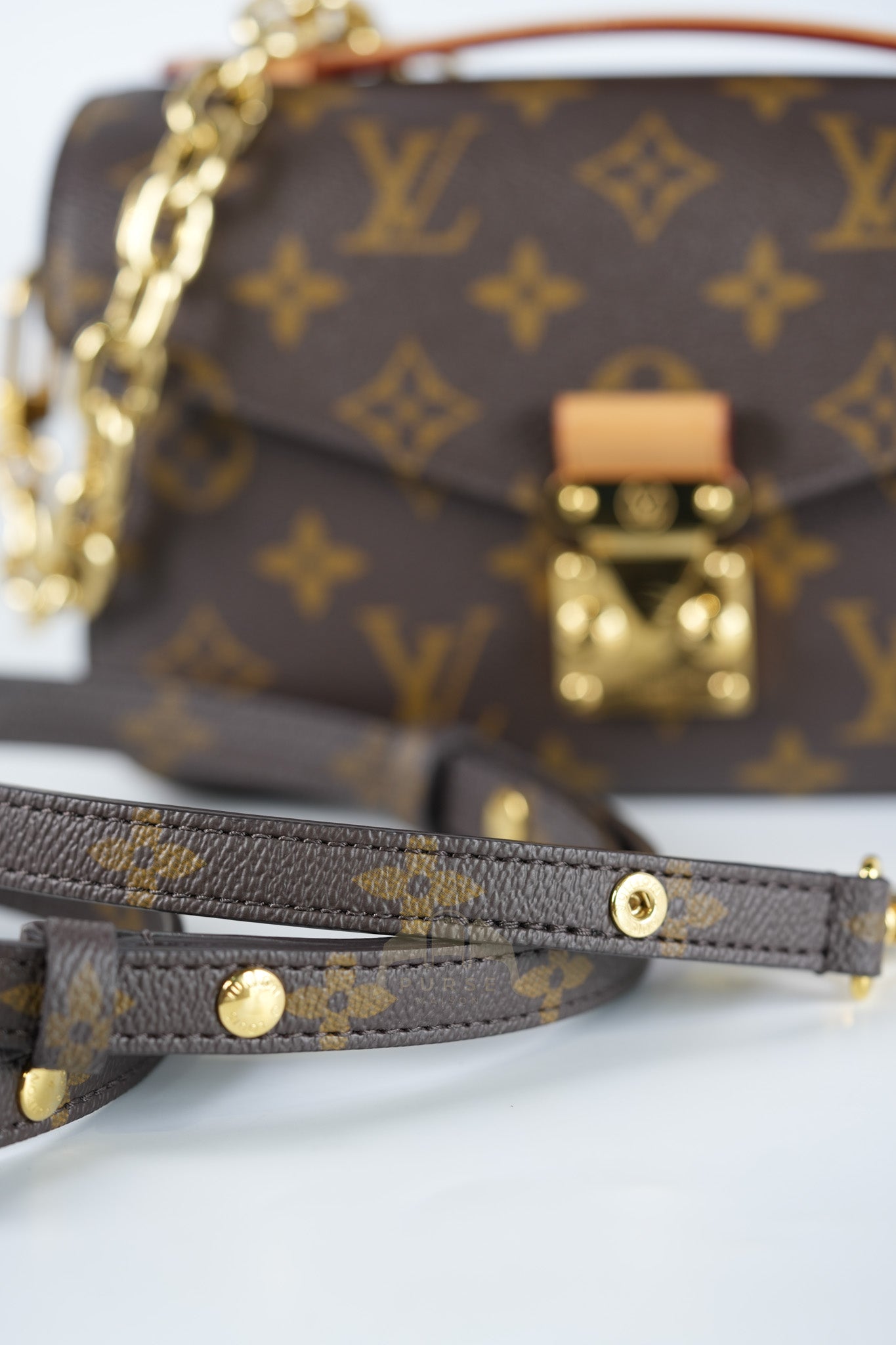 Pochette Metis East West in Monogram Canvas & Gold Hardware Microchip | Purse Maison Luxury Bags Shop