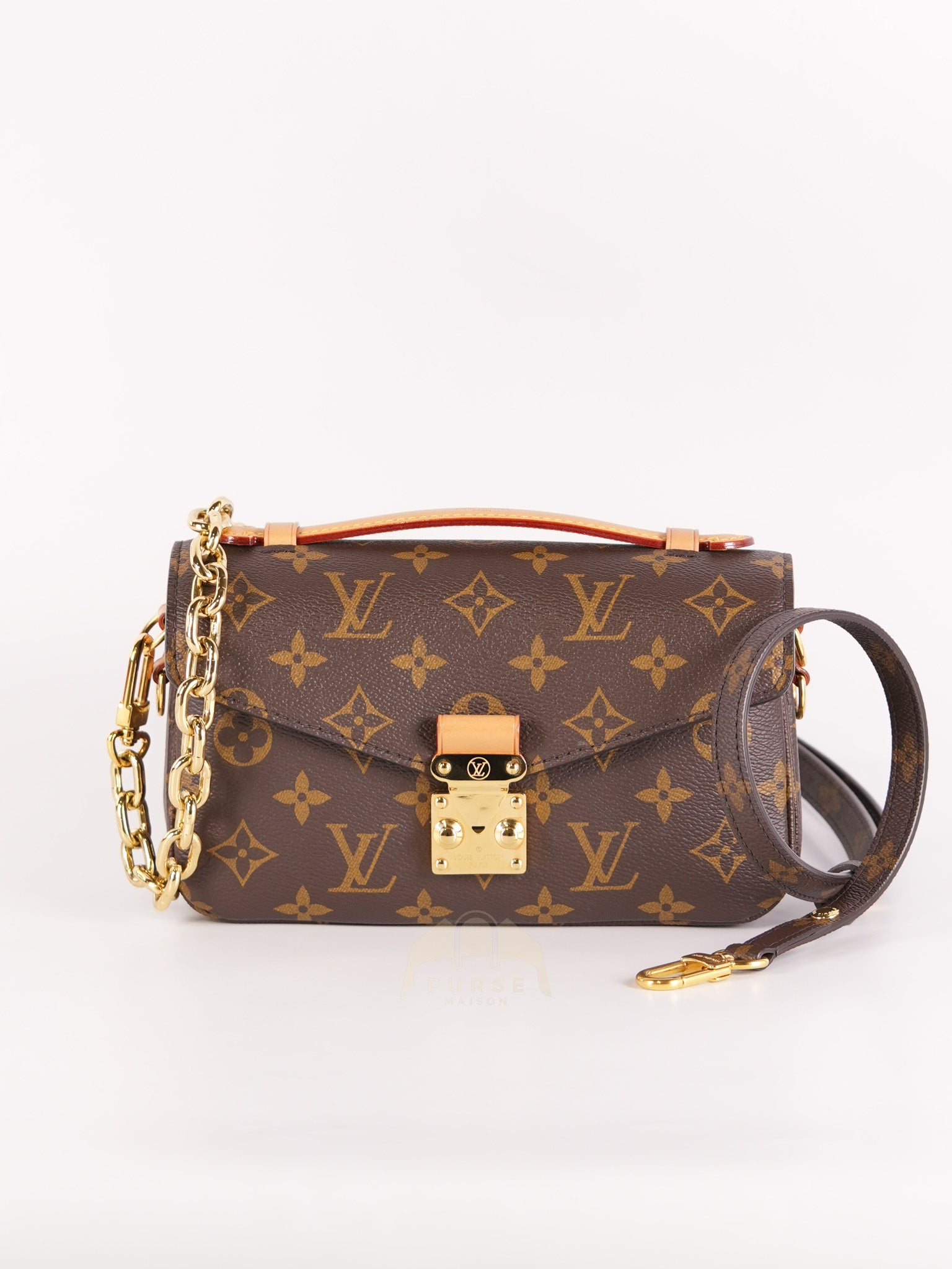 Pochette Metis East West in Monogram Canvas & Gold Hardware Microchip | Purse Maison Luxury Bags Shop
