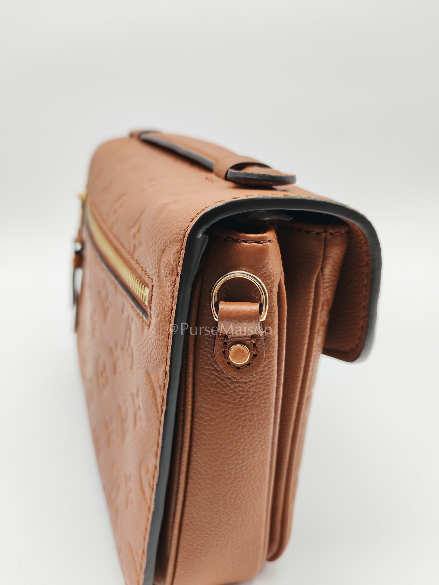 Pochette Metis in Cognac Monogram Empriente Leather (Microchip) | Purse Maison Luxury Bags Shop