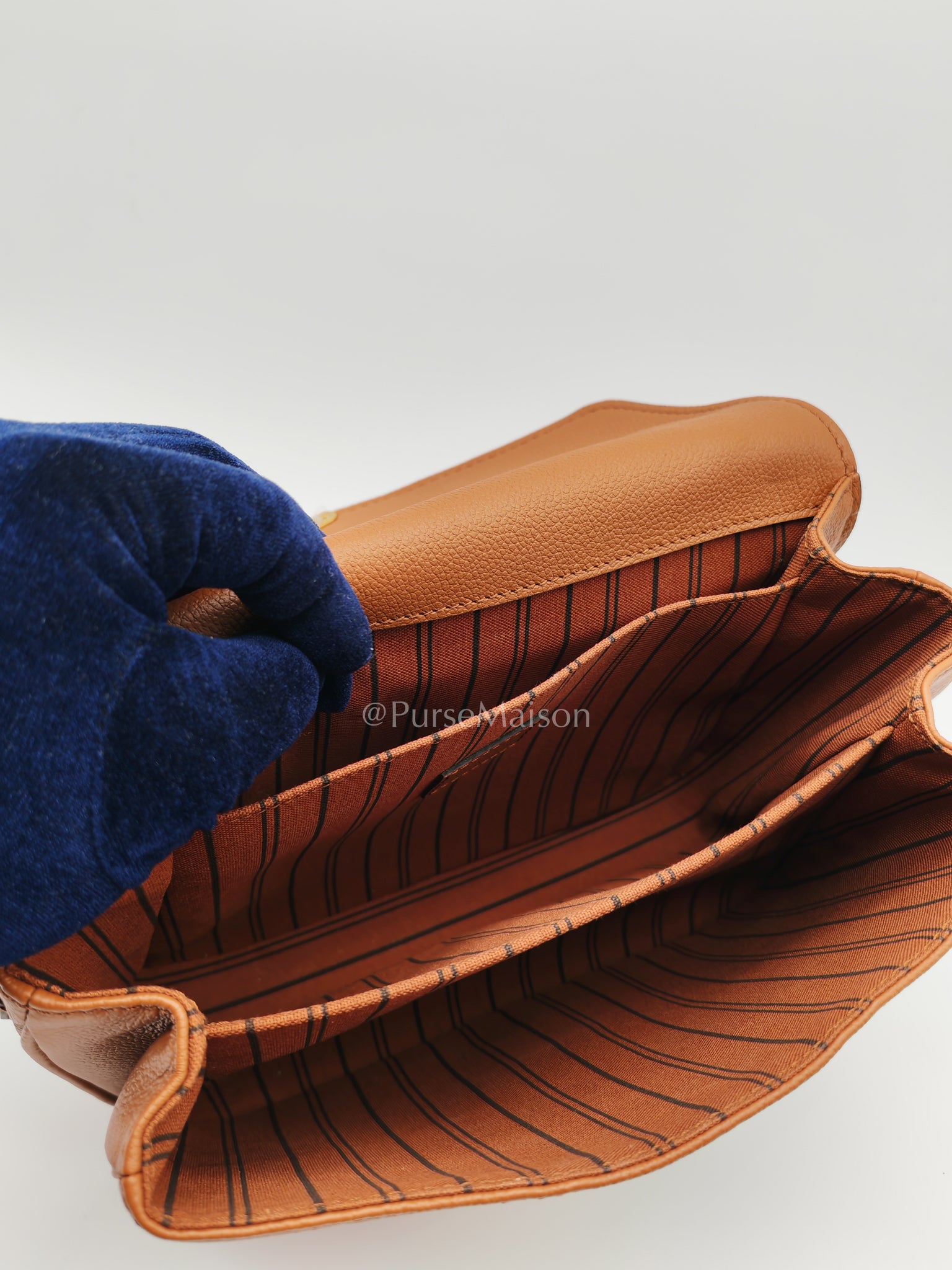 Pochette Metis in Cognac Monogram Empriente Leather (Microchip) | Purse Maison Luxury Bags Shop