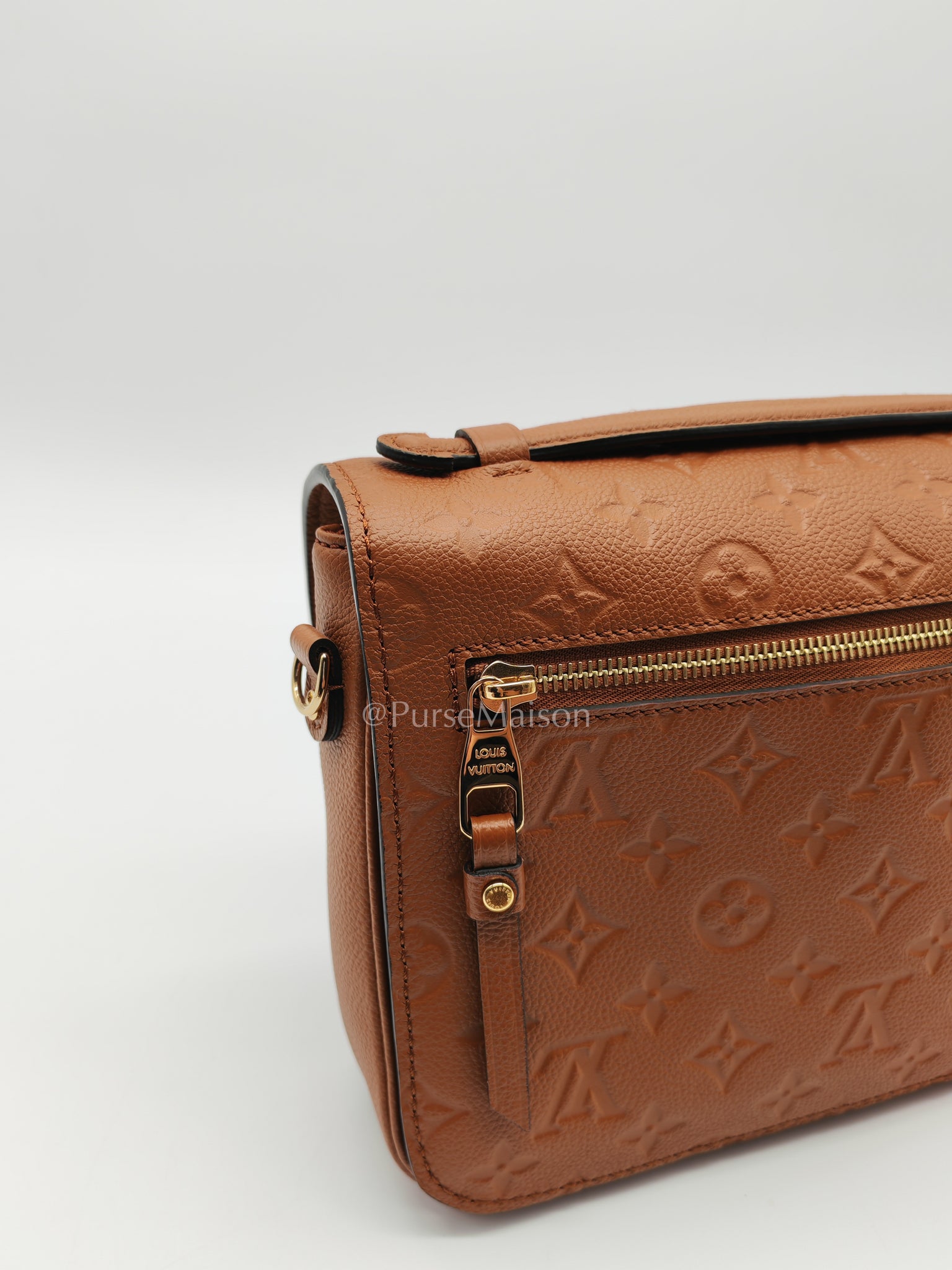 Pochette Metis in Cognac Monogram Empriente Leather (Microchip) | Purse Maison Luxury Bags Shop
