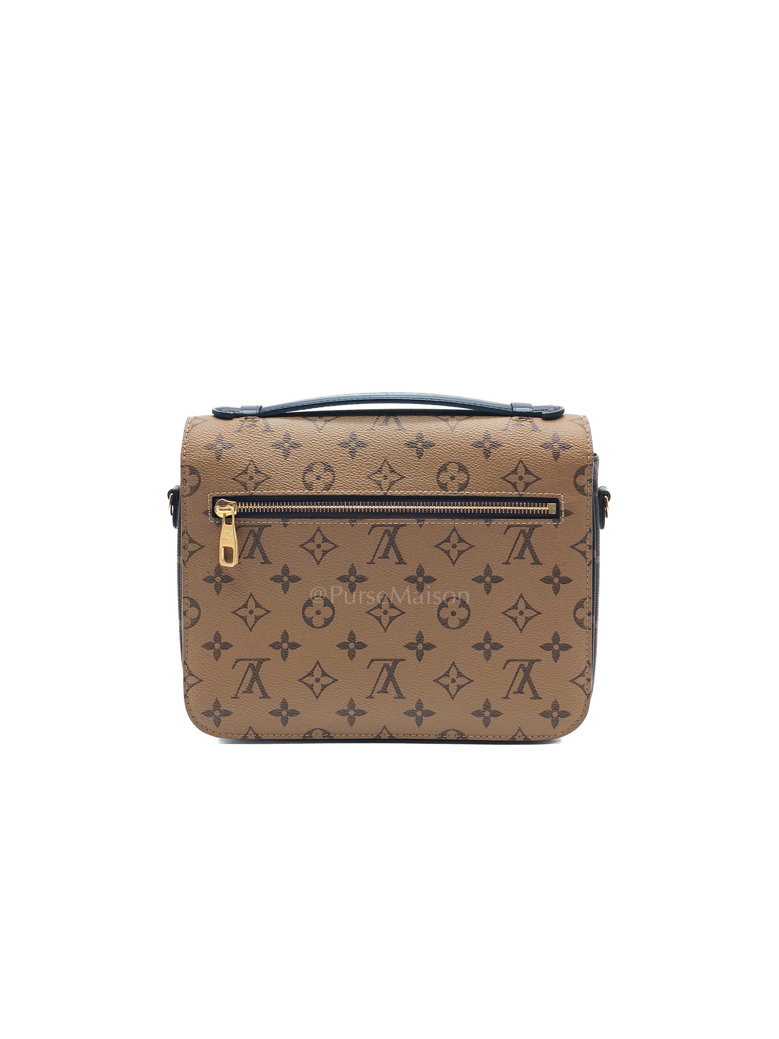 Pochette Metis in Reverse Monogram Canvas & Gold Hardware Microchip | Purse Maison Luxury Bags Shop