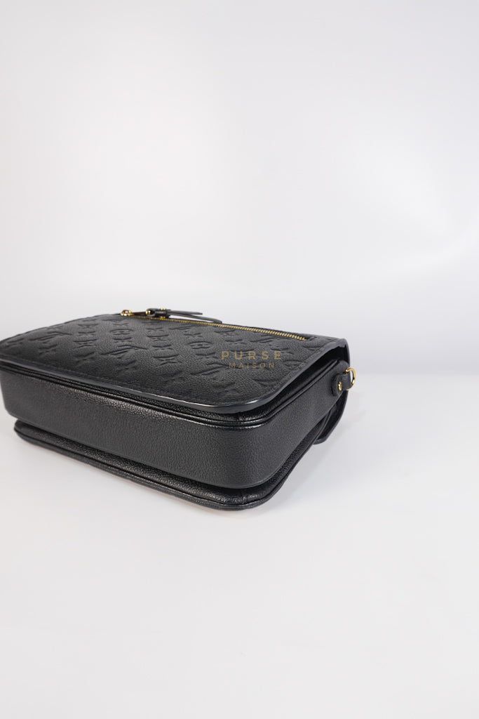 Pochette Metis MM in Black Empreinte Leather (Microchip) | Purse Maison Luxury Bags Shop