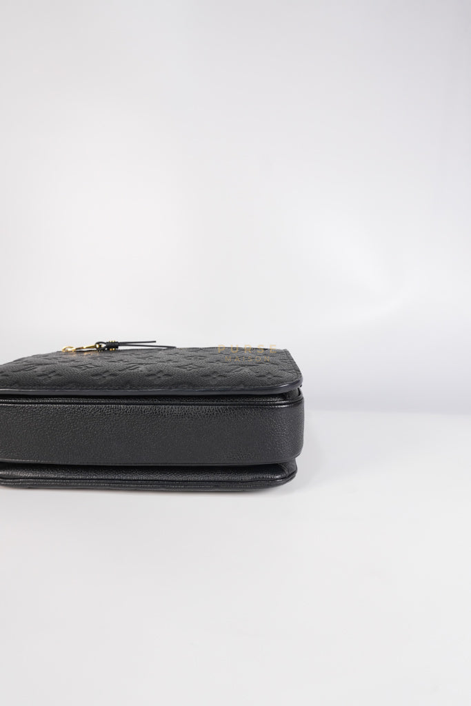Pochette Metis MM in Black Empreinte Leather (Microchip) | Purse Maison Luxury Bags Shop