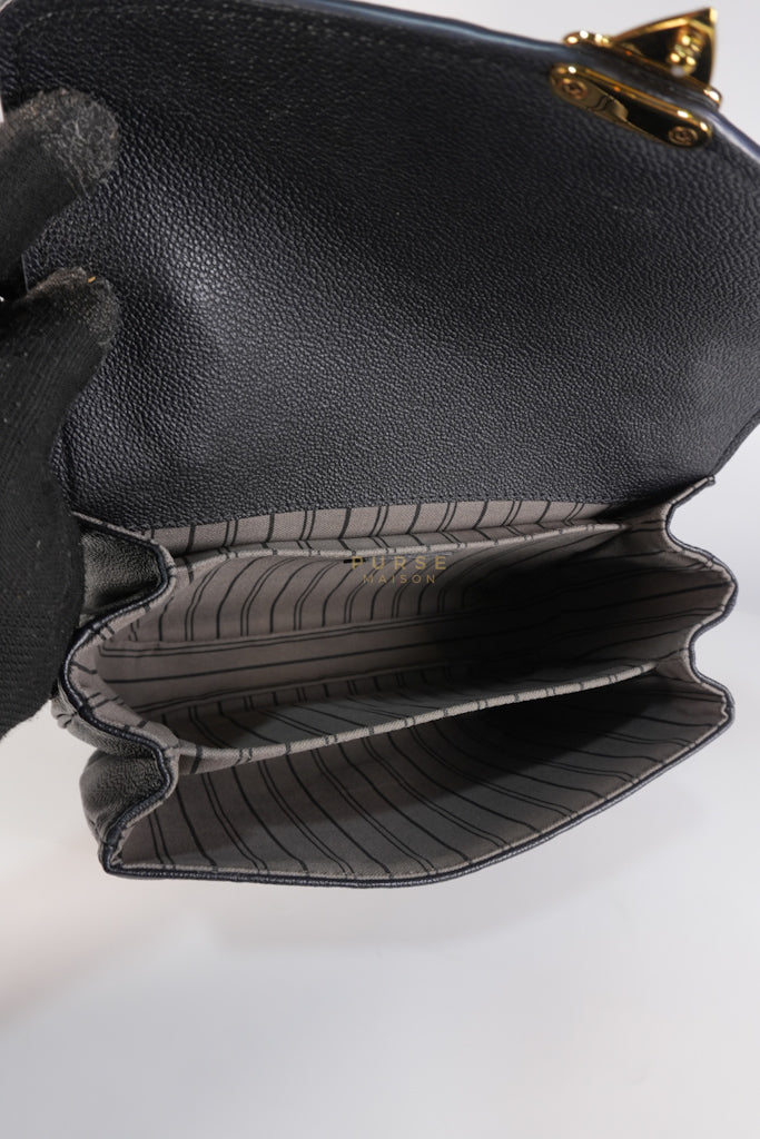 Pochette Metis MM in Black Empreinte Leather (Microchip) | Purse Maison Luxury Bags Shop
