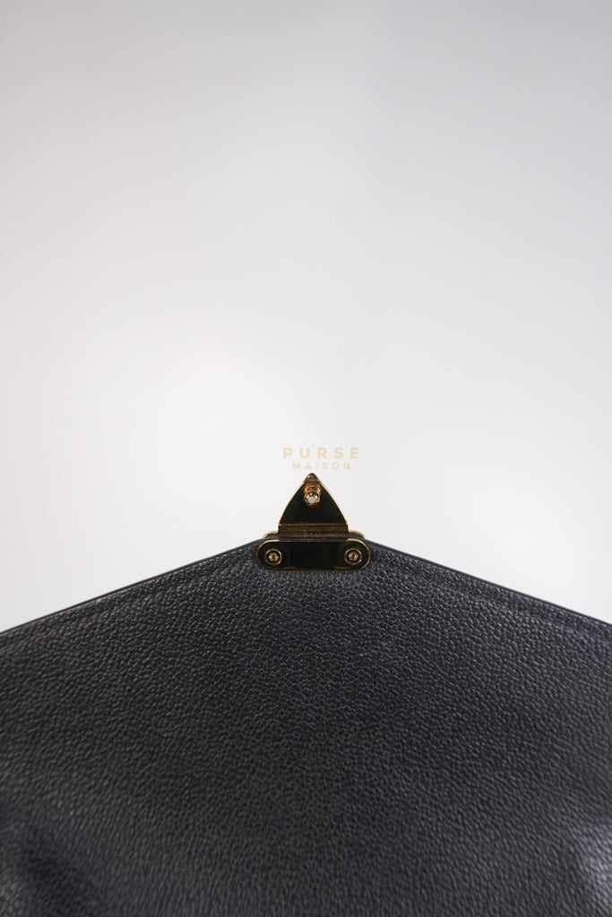 Pochette Metis MM in Black Empreinte Leather (Microchip) | Purse Maison Luxury Bags Shop