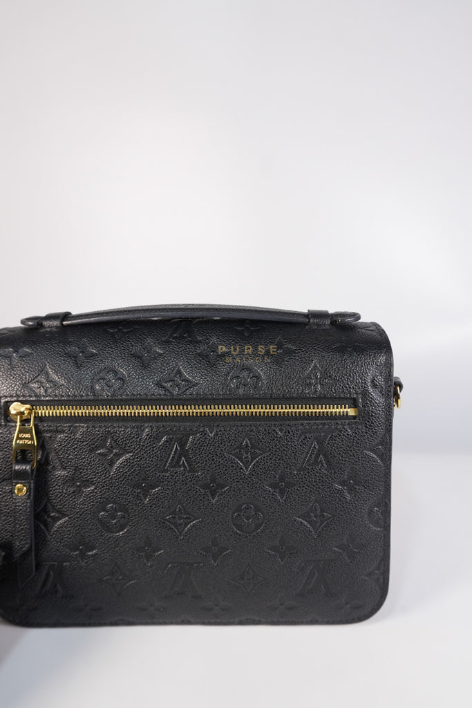 Pochette Metis MM in Black Empreinte Leather (Microchip) | Purse Maison Luxury Bags Shop