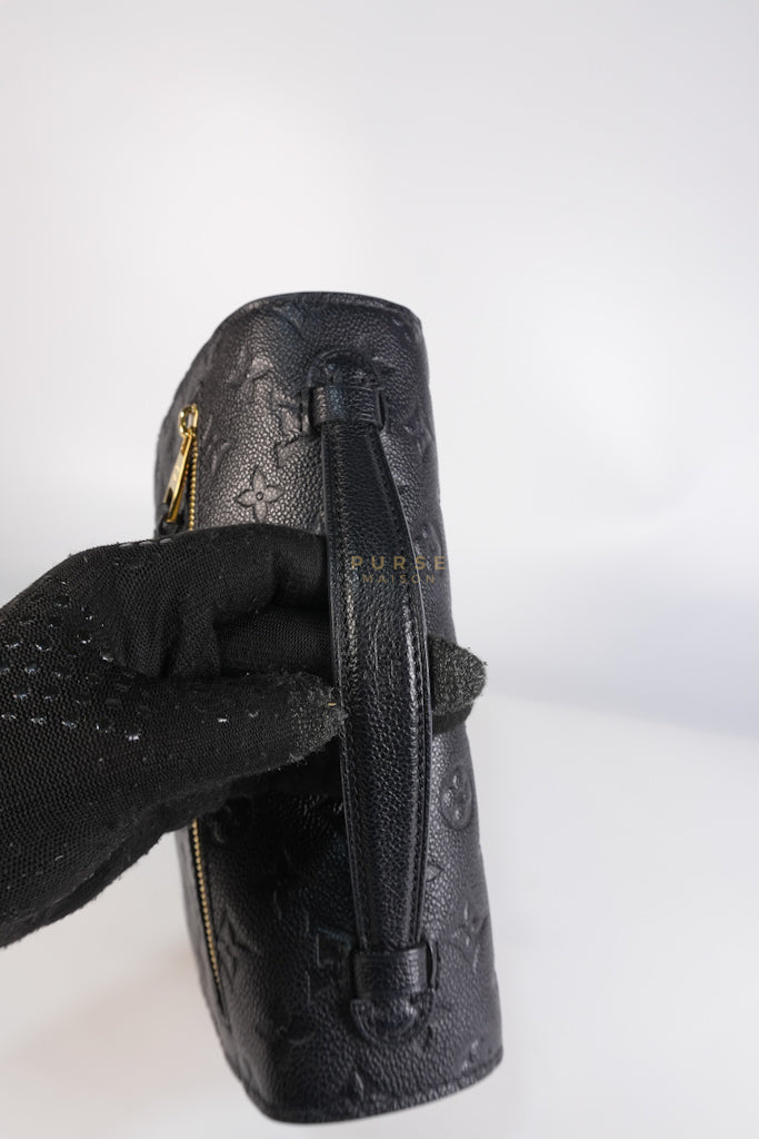Pochette Metis MM in Black Empreinte Leather (Microchip) | Purse Maison Luxury Bags Shop