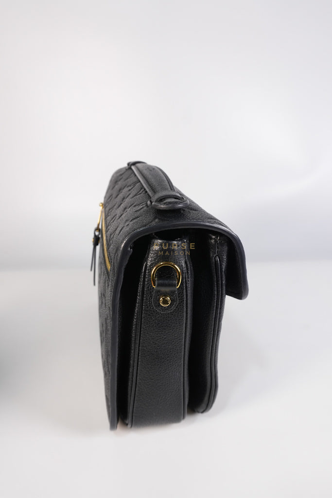 Pochette Metis MM in Black Empreinte Leather (Microchip) | Purse Maison Luxury Bags Shop