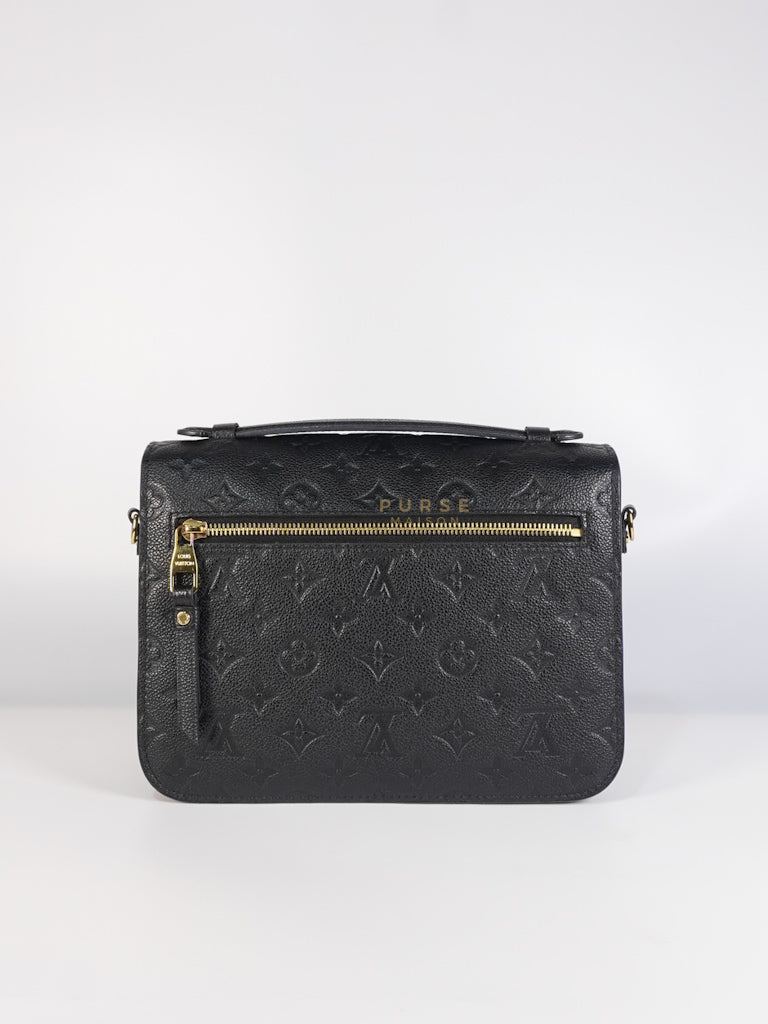 Pochette Metis MM in Black Empreinte Leather (Microchip) | Purse Maison Luxury Bags Shop