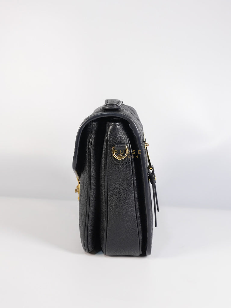 Pochette Metis MM in Black Empreinte Leather (Microchip) | Purse Maison Luxury Bags Shop