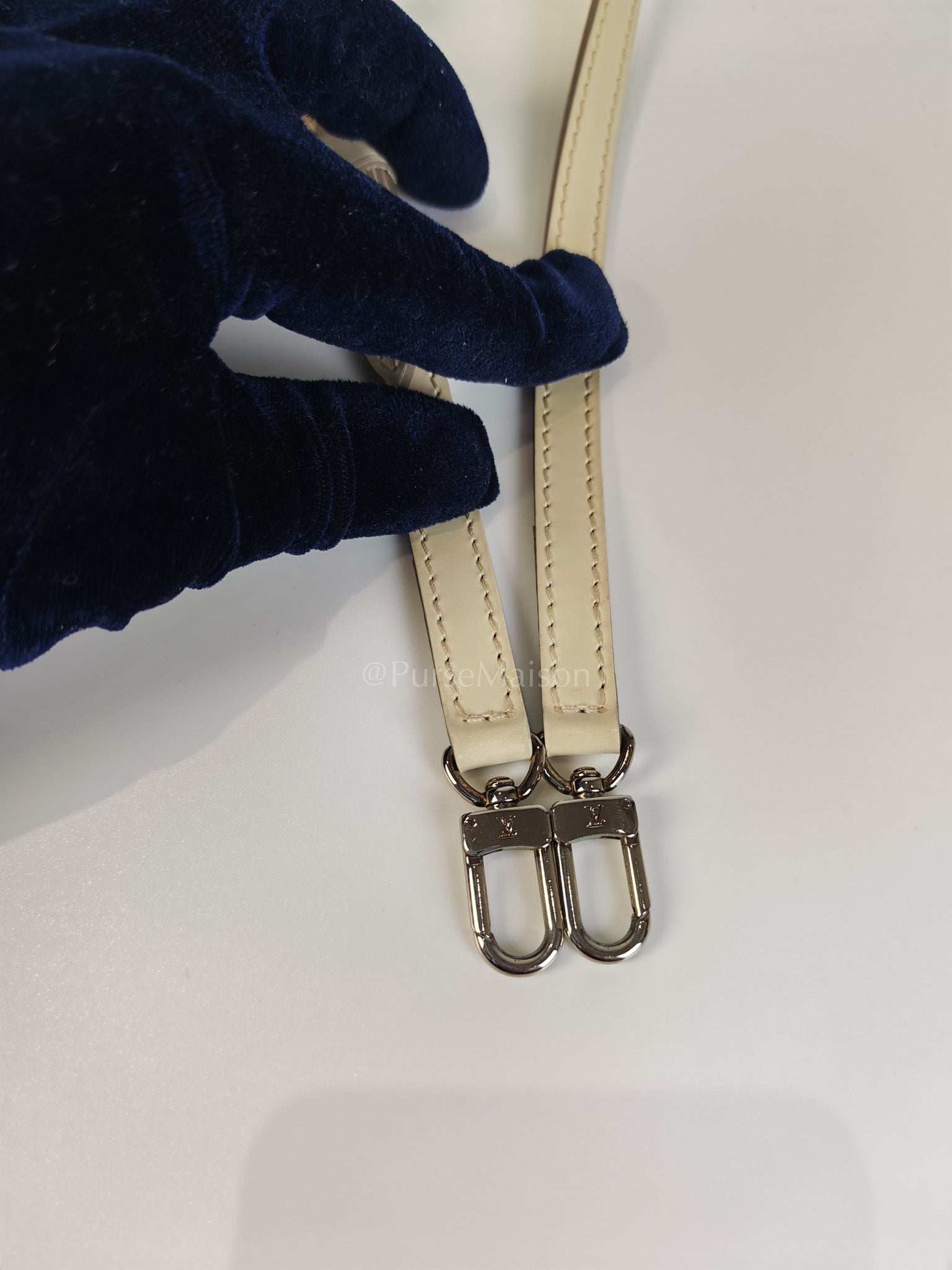 Pochette Montaigne In Cream Epi Leather Clutch Shoulder Bag (Date Code: TJ1170) | Purse Maison Luxury Bags Shop