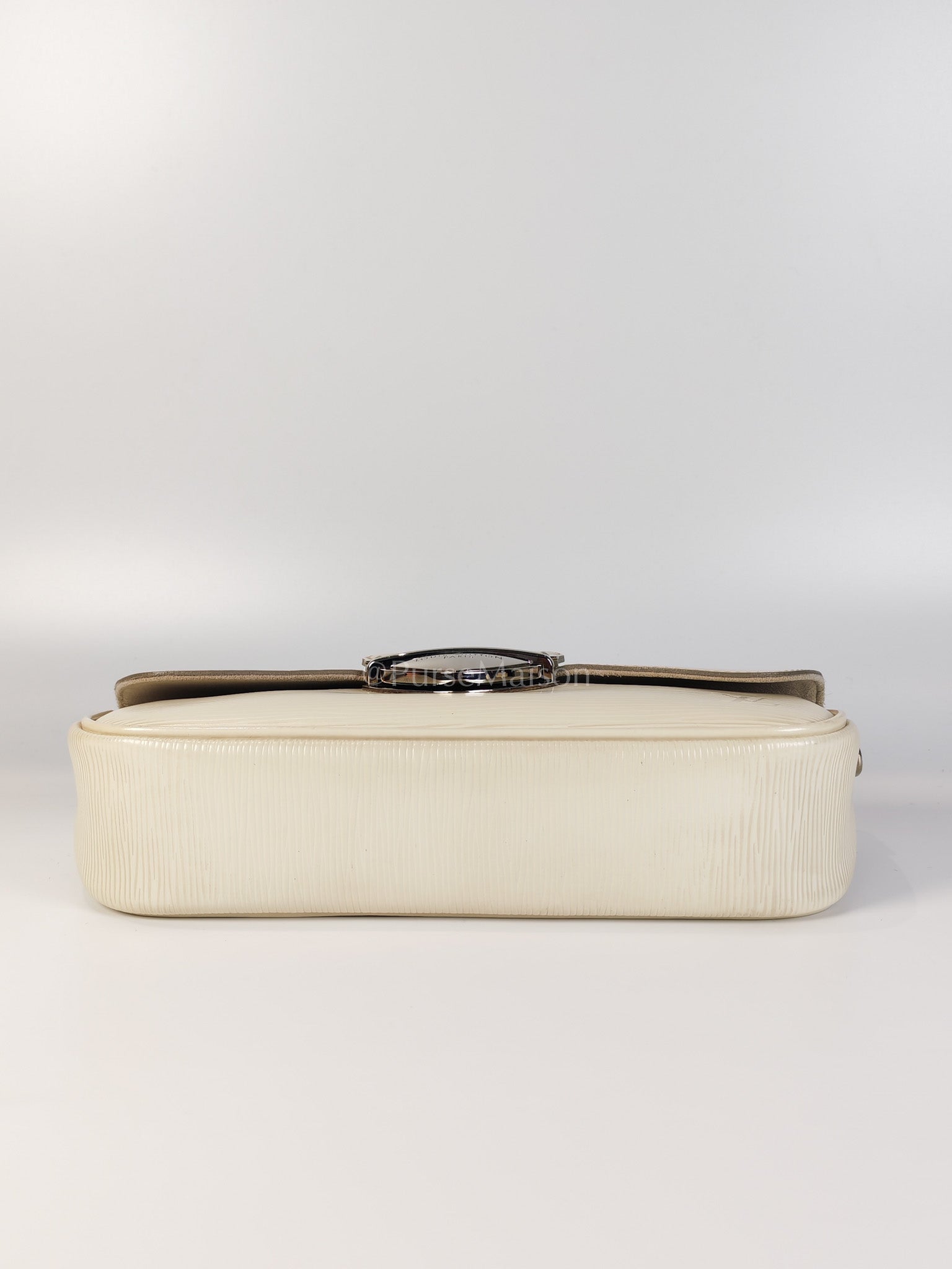 Pochette Montaigne In Cream Epi Leather Clutch Shoulder Bag (Date Code: TJ1170) | Purse Maison Luxury Bags Shop
