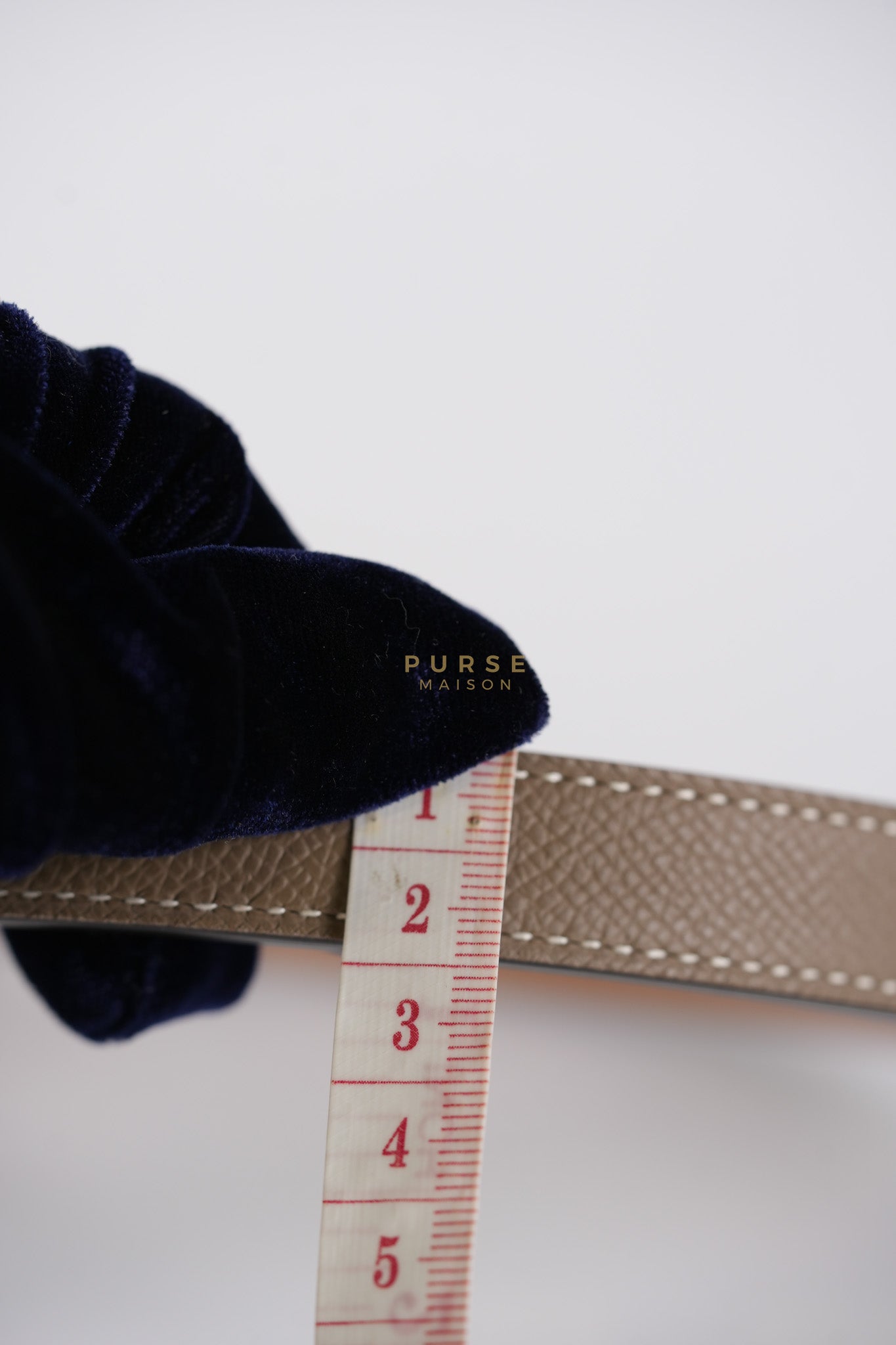 Kelly Belt Etoupe Epsom Leather in Rose Gold Hardware Stamp W(2024)