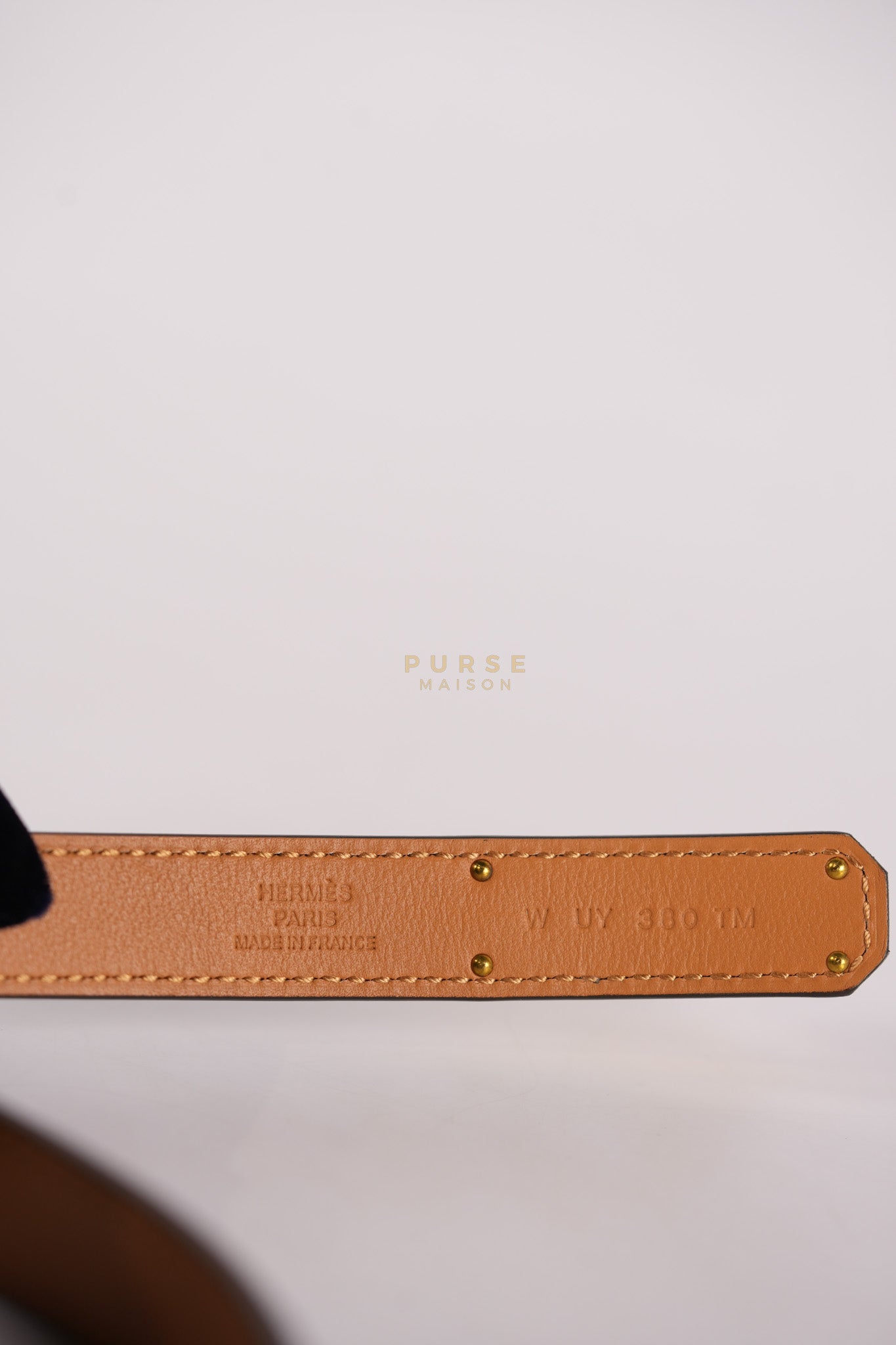 Kelly Belt Etoupe Epsom Leather in Rose Gold Hardware Stamp W(2024)