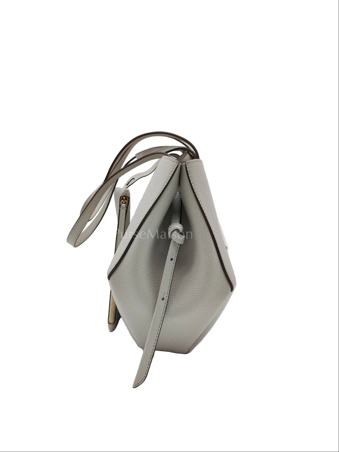 Cyme Mini in Mist Graine Leather Tote Bag | Purse Maison Luxury Bags Shop