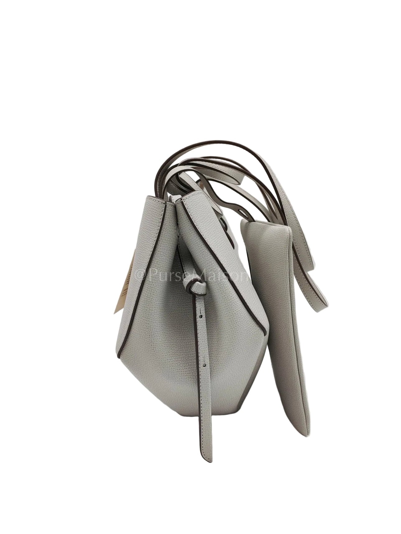 Cyme Mini in Mist Graine Leather Tote Bag | Purse Maison Luxury Bags Shop