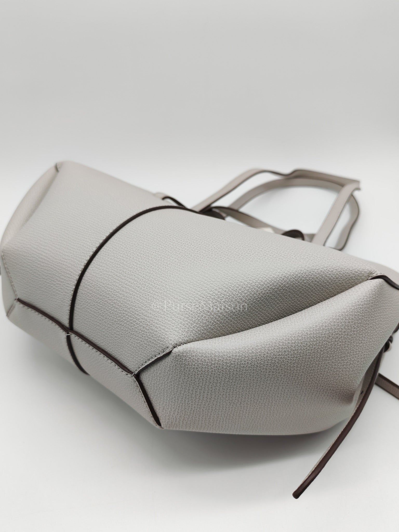 Cyme Mini in Mist Graine Leather Tote Bag | Purse Maison Luxury Bags Shop